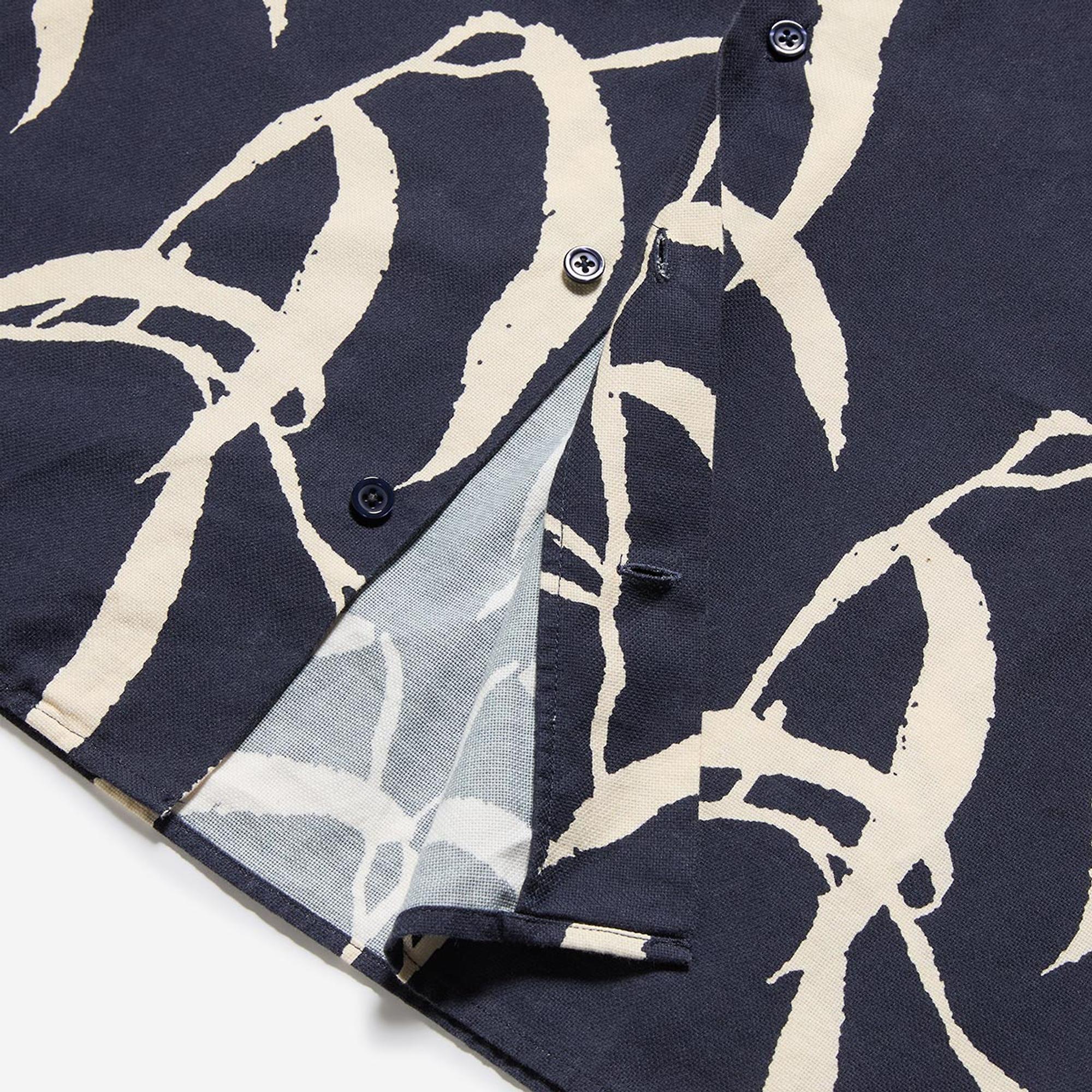 Product image 3 of 8 of Oliver Sweeney Men's Ravenshead Riviera Cotton Shirt - Navy Print