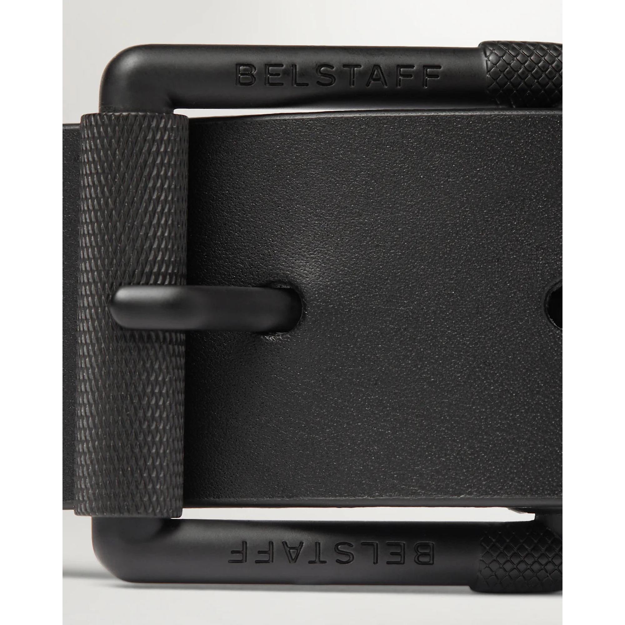 Product image 4 of 5 of Belstaff Men's Calf Leather Roller Buckle Belt - Black