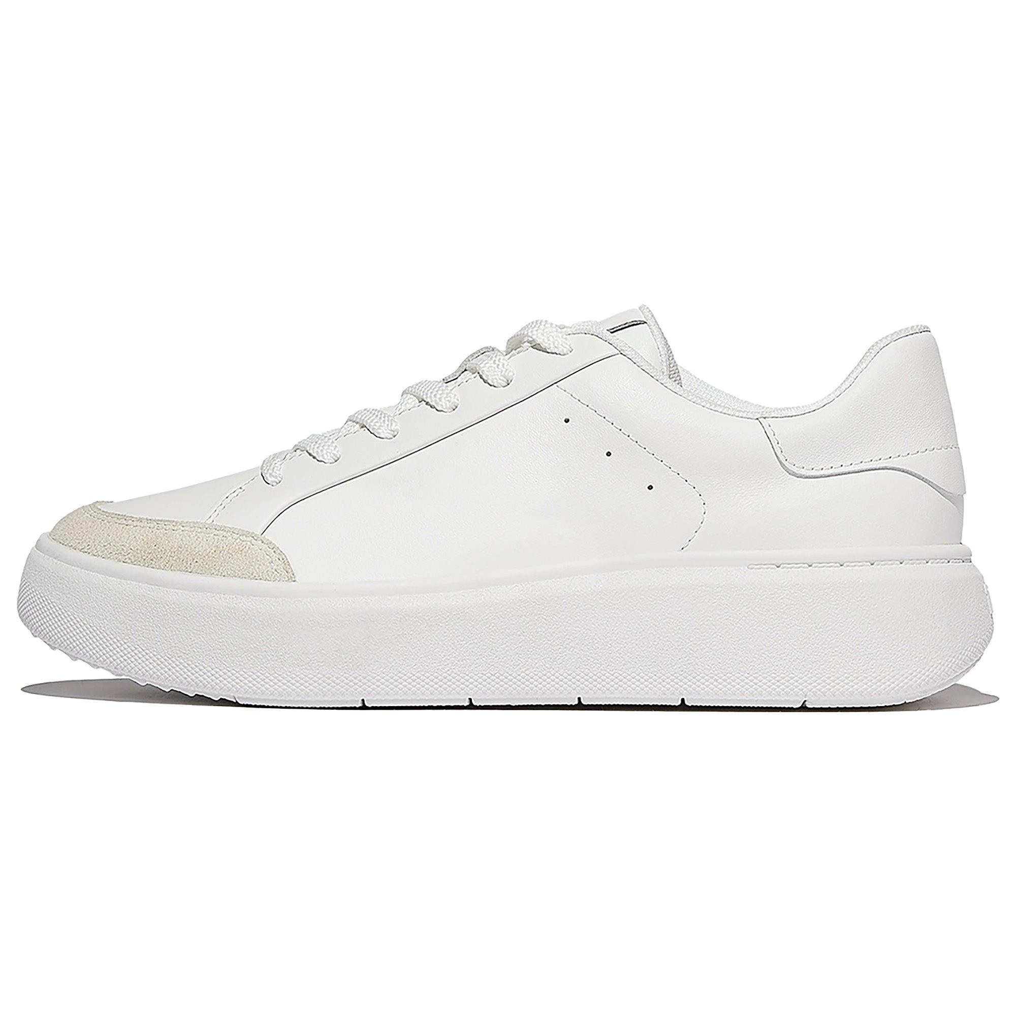 Product image 6 of 6 of FitFlop Women's RTG Leather/Suede Trainers - Urban White