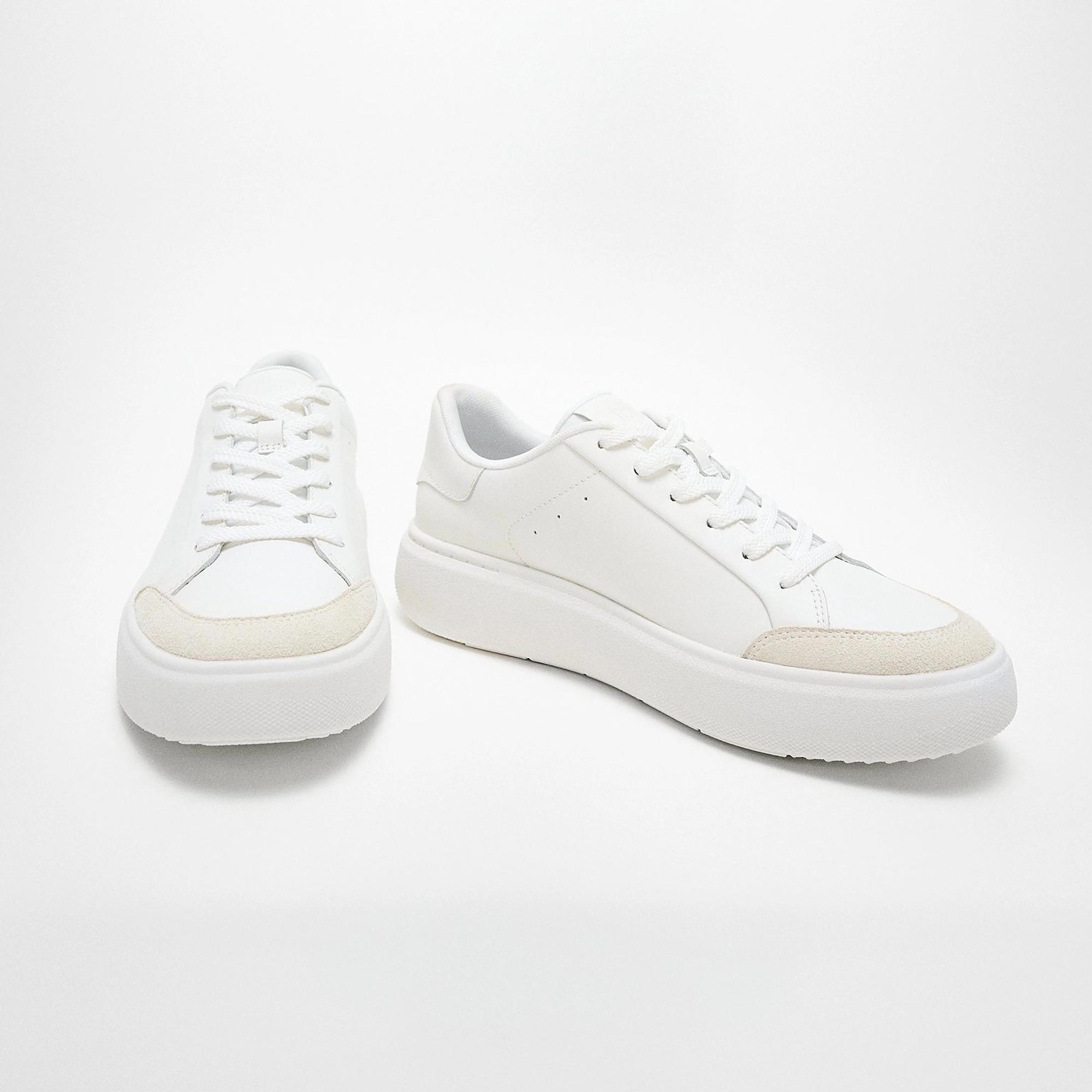 Product image 5 of 6 of FitFlop Women's RTG Leather/Suede Trainers - Urban White