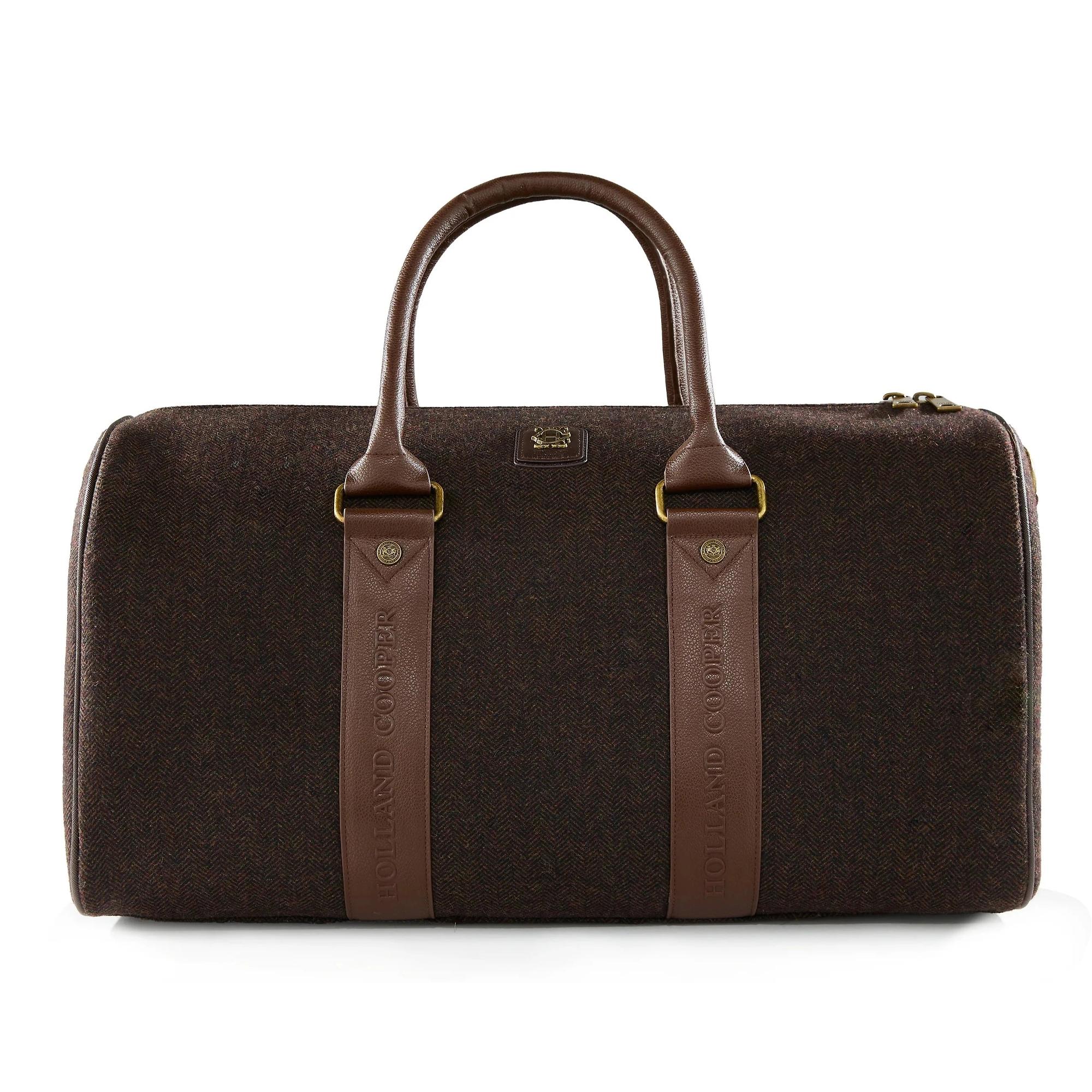 Product image 1 of 9 of Holland Cooper Regency Holdall - Brown Herringbone