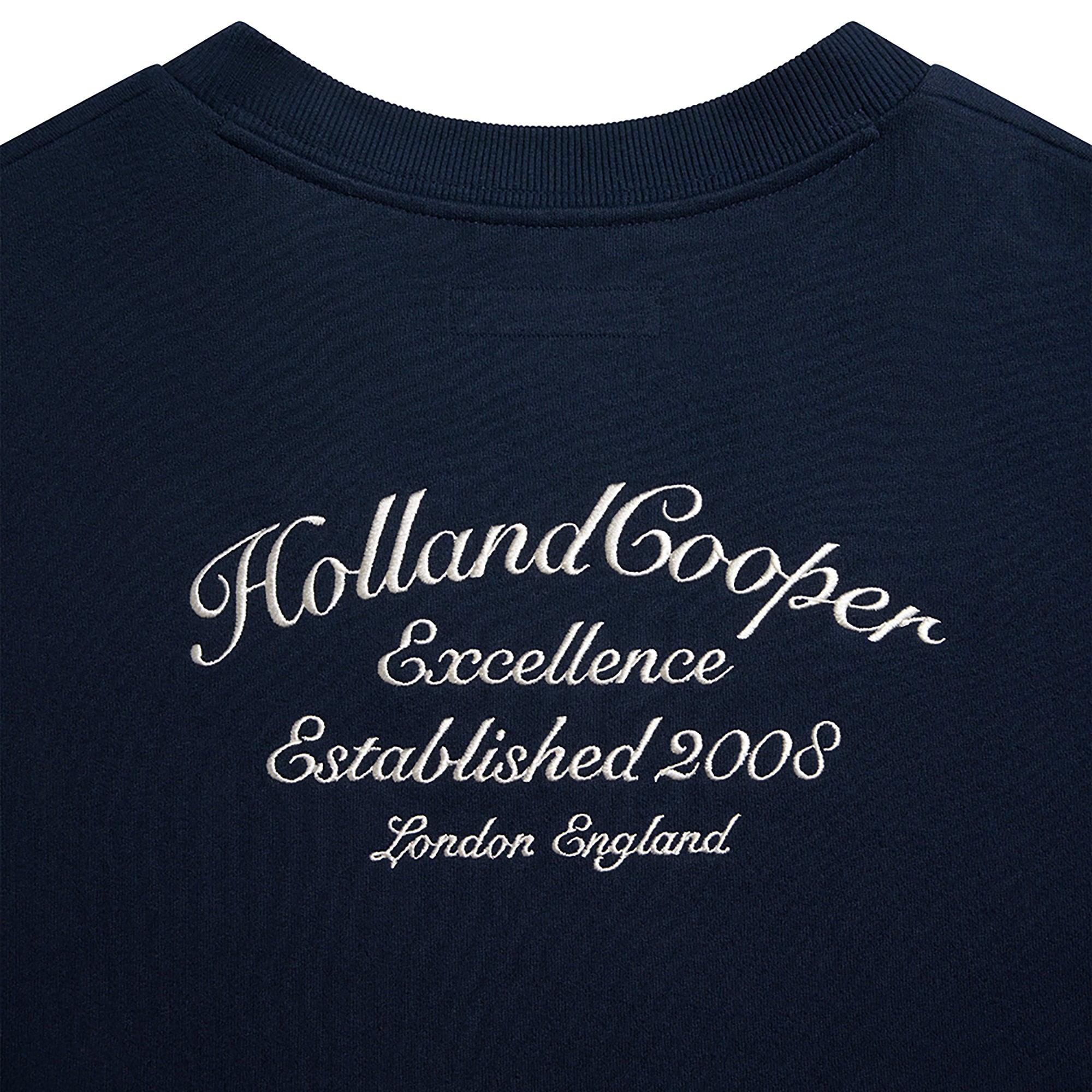 Product image 9 of 9 of Holland Cooper Women's Relaxed Fit V-Neck Sweat - Ink Navy Ecru