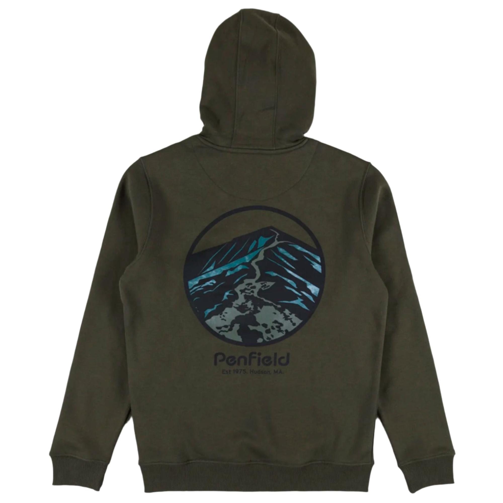 Product image 1 of 7 of Penfield Men's Circle Landscape Hoodie - Dark Forest