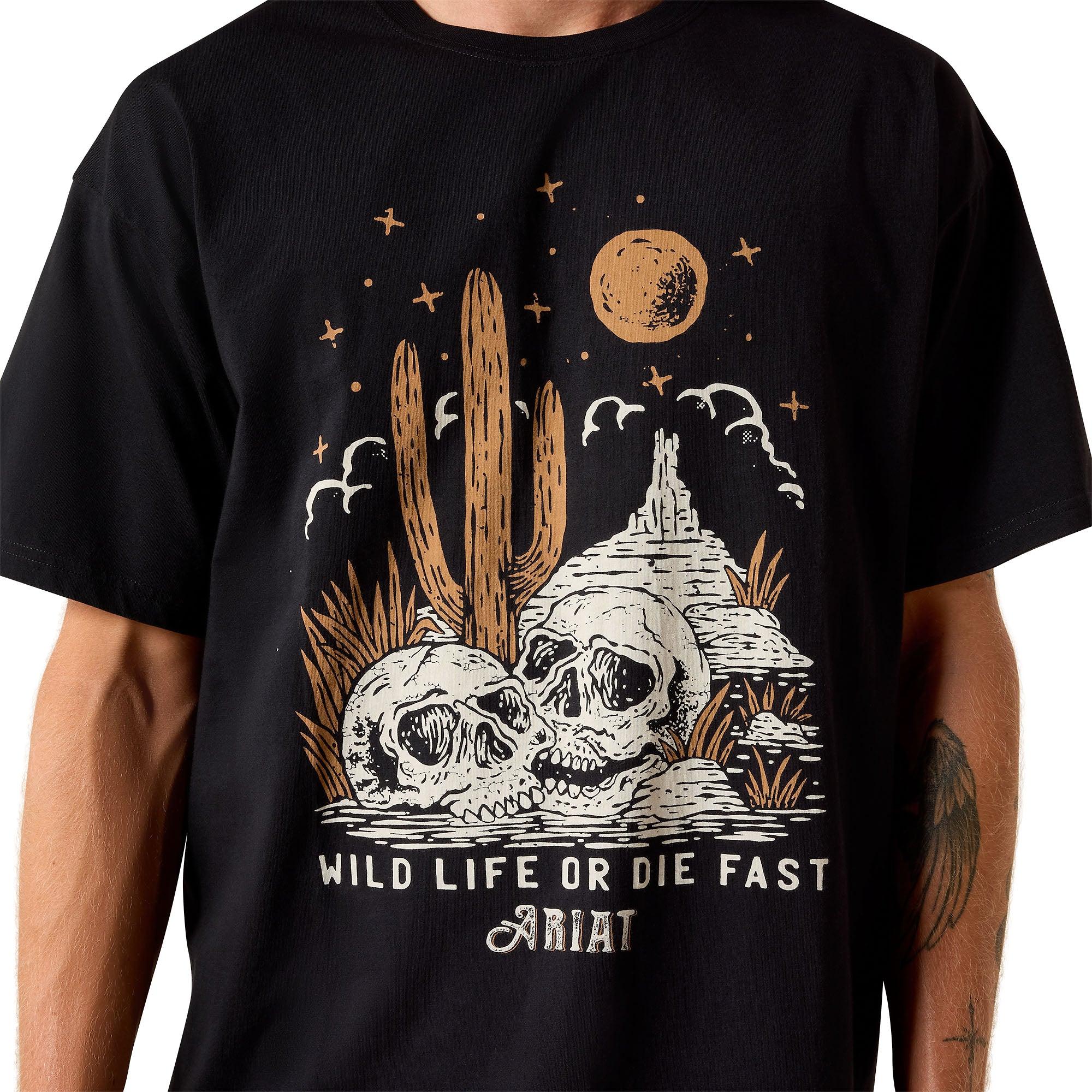 Product image 4 of 5 of Ariat Men's Wild Life Boxy T-Shirt - Washed Black