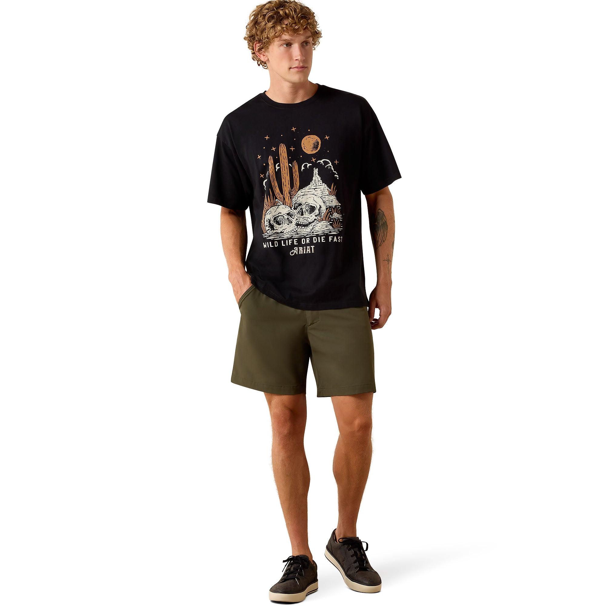 Product image 3 of 5 of Ariat Men's Wild Life Boxy T-Shirt - Washed Black