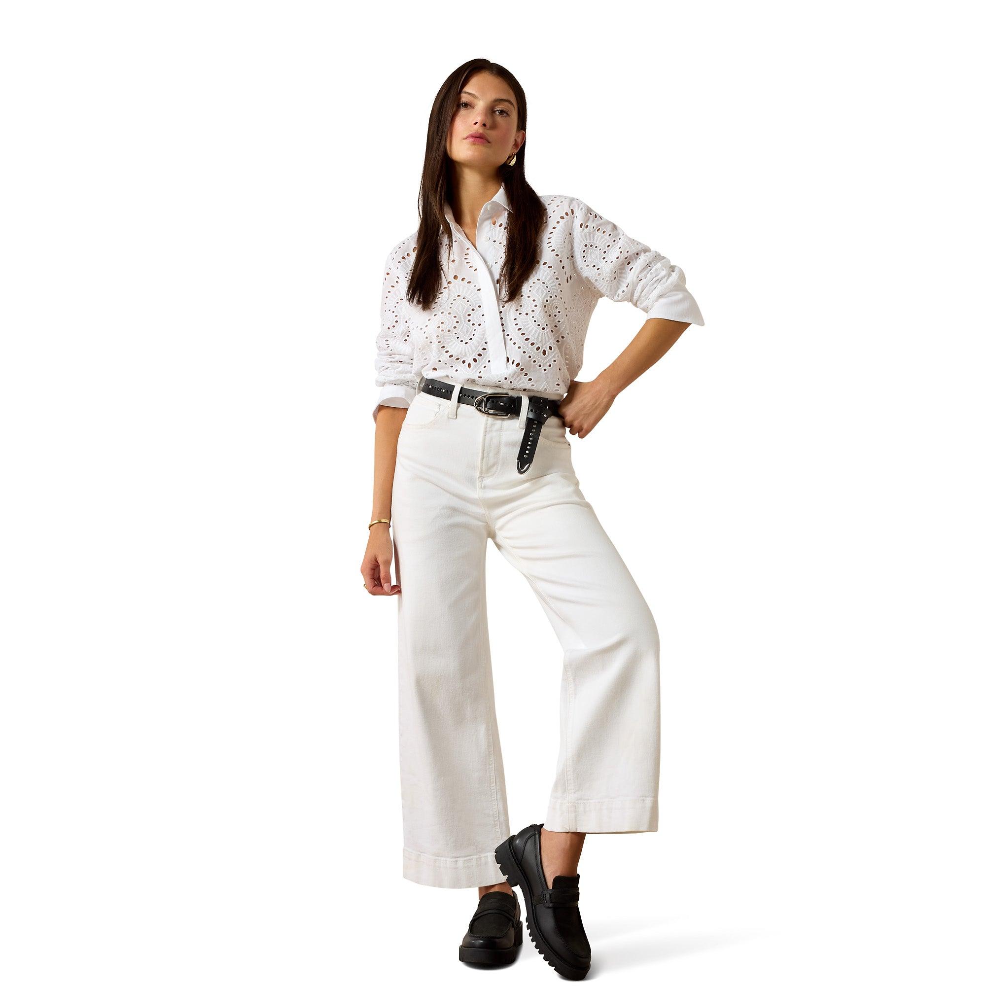 Product image 3 of 5 of Ariat Women's Millington Loose Blouse - White