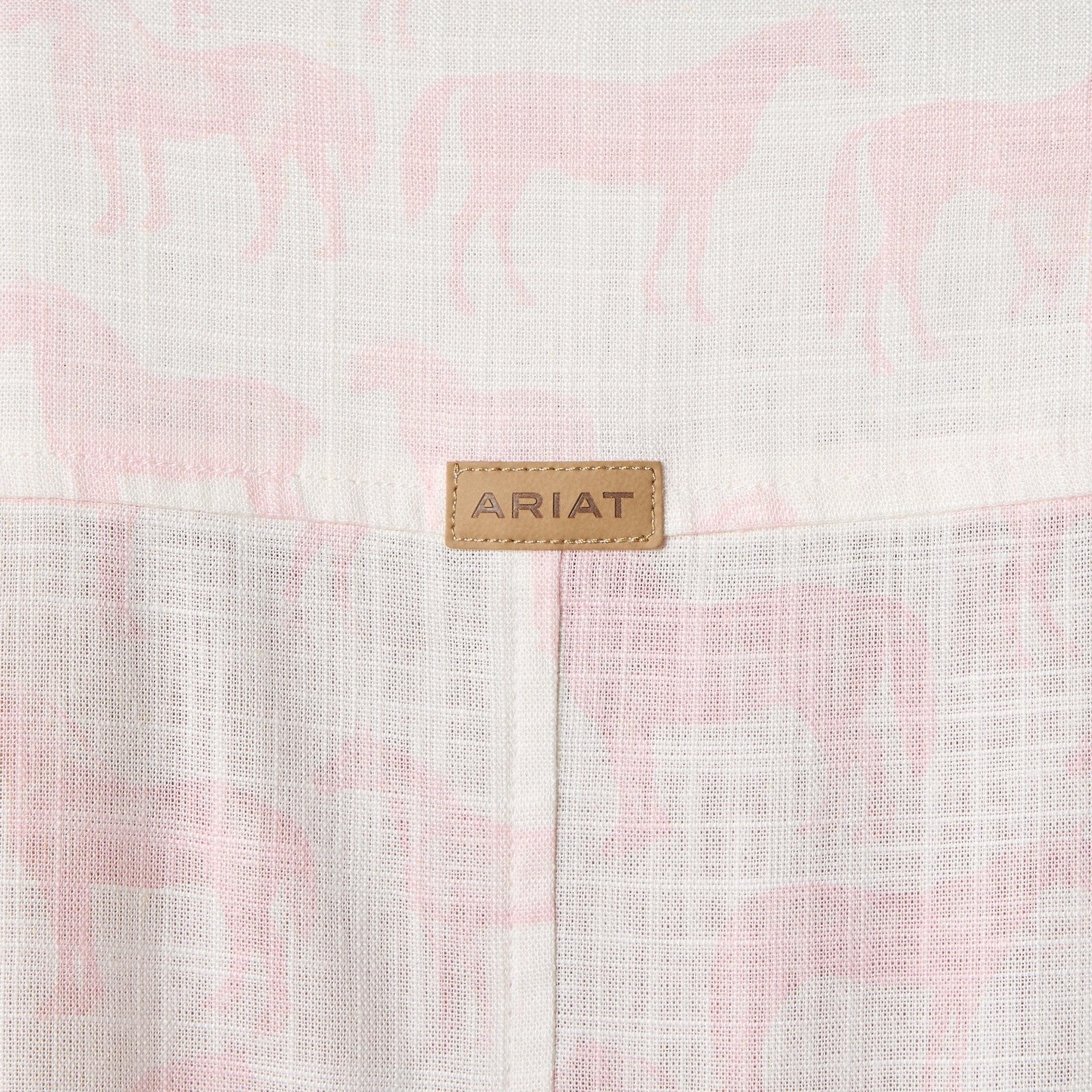 Product image 5 of 5 of Ariat Women's Rudford Long Sleeve Shirt - Icy Pink Horse Print