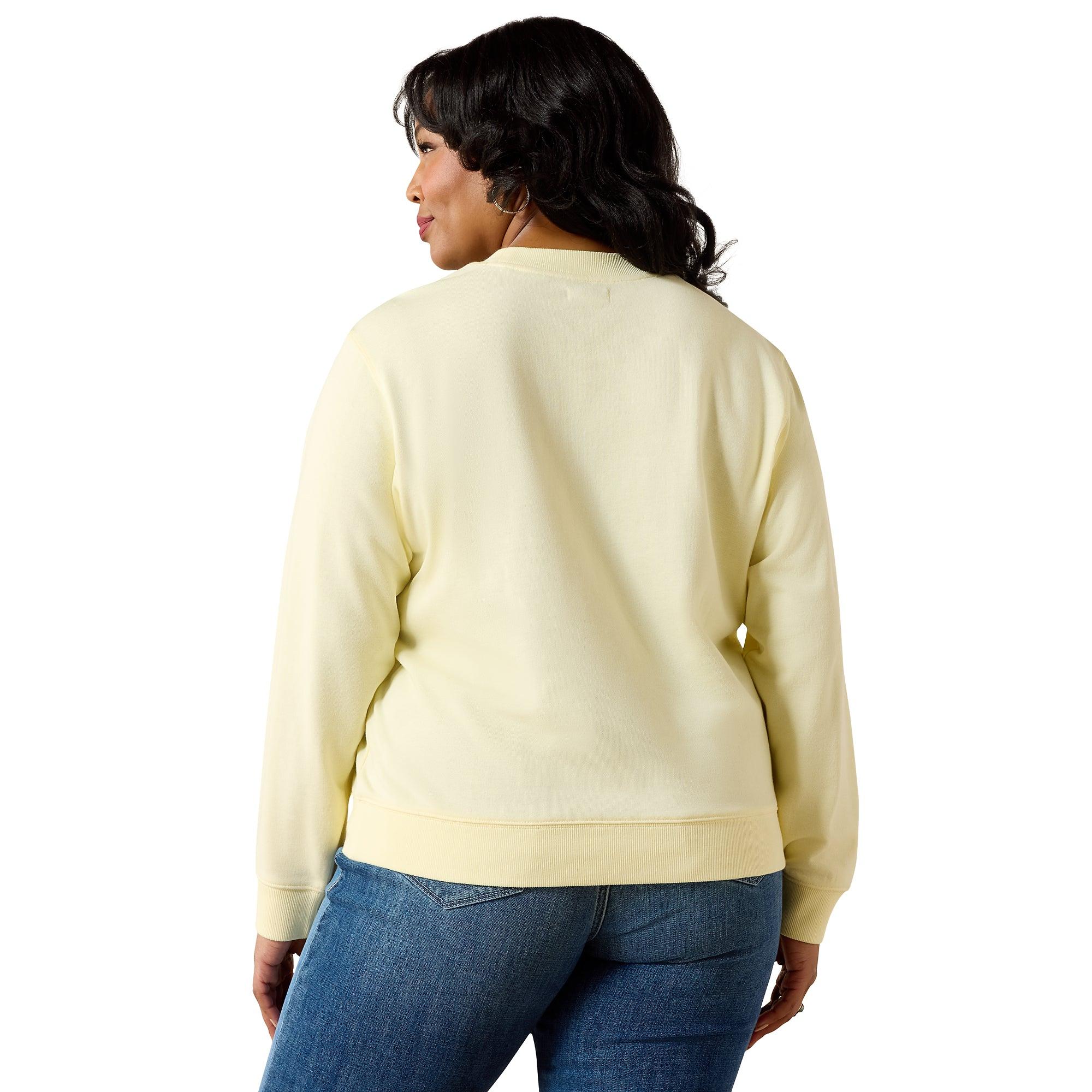 Product image 4 of 7 of Ariat Women's Essential Crew Sweatshirt - Pear Sorbet