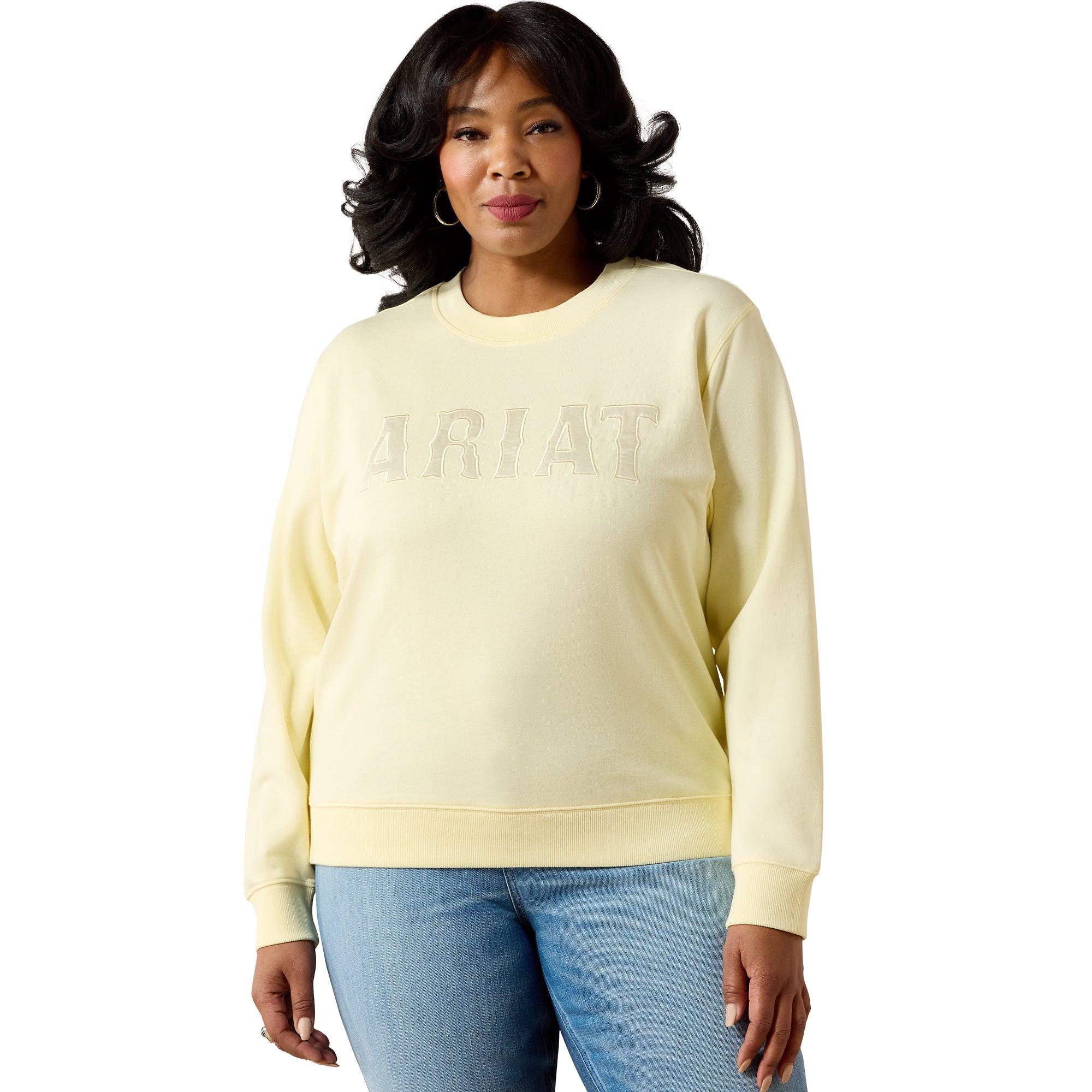 Product image 2 of 7 of Ariat Women's Essential Crew Sweatshirt - Pear Sorbet