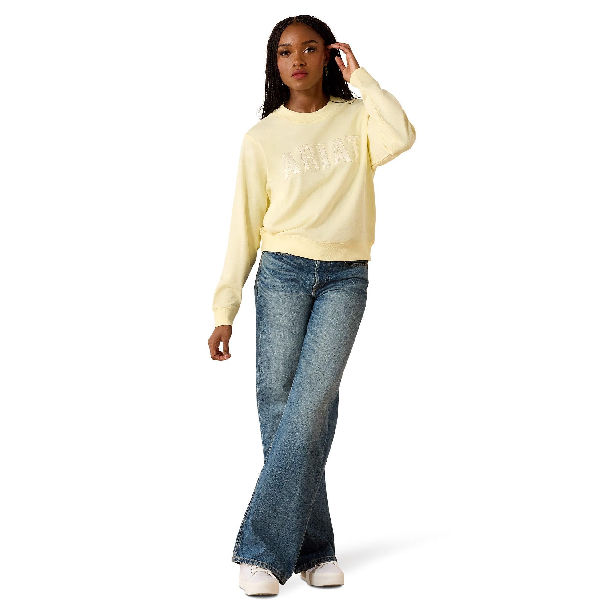 Product image 5 of 7 of Ariat Women's Essential Crew Sweatshirt - Pear Sorbet