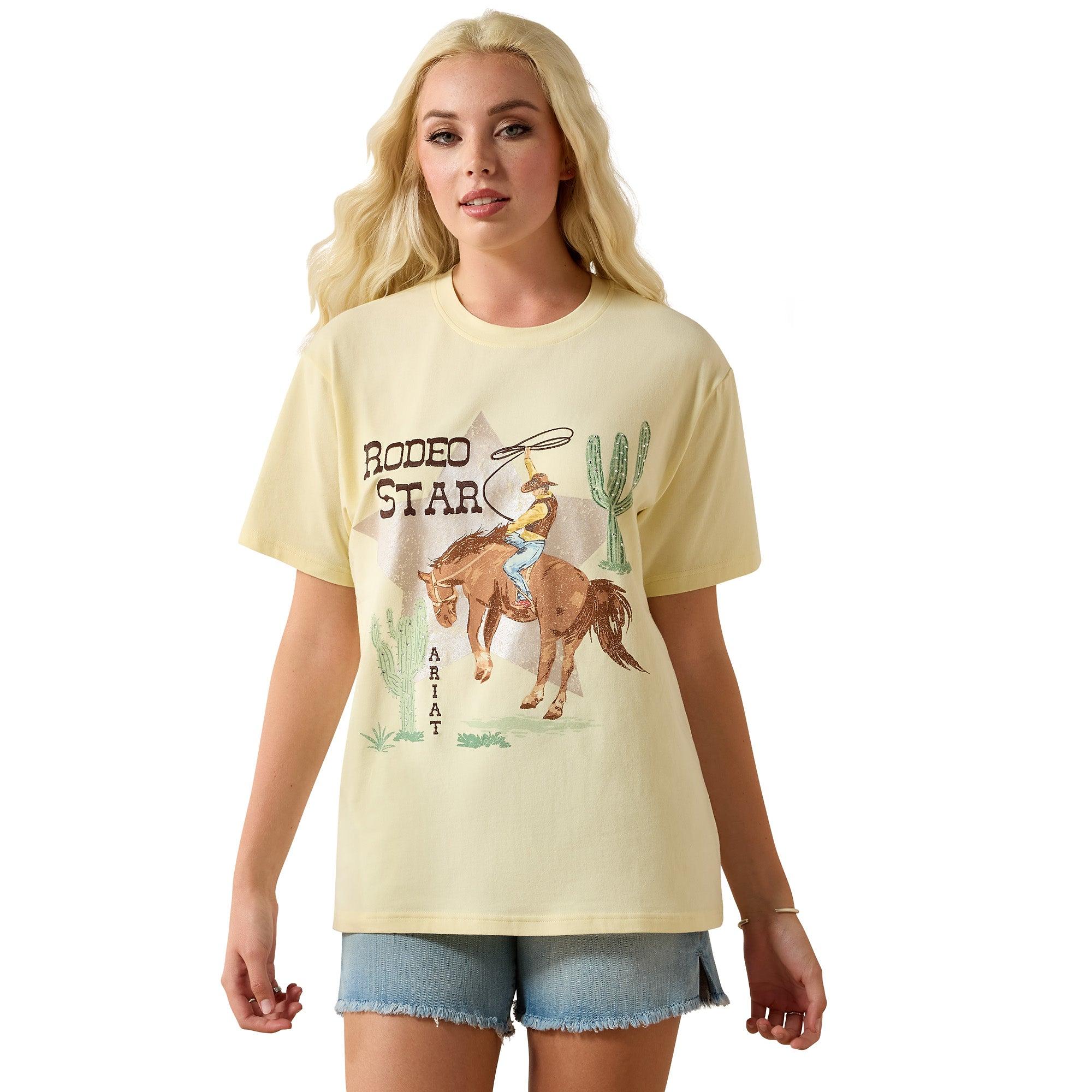Product image 1 of 4 of Ariat Women's Rodeo Star Boyfriend T-Shirt - Pear Sorbet