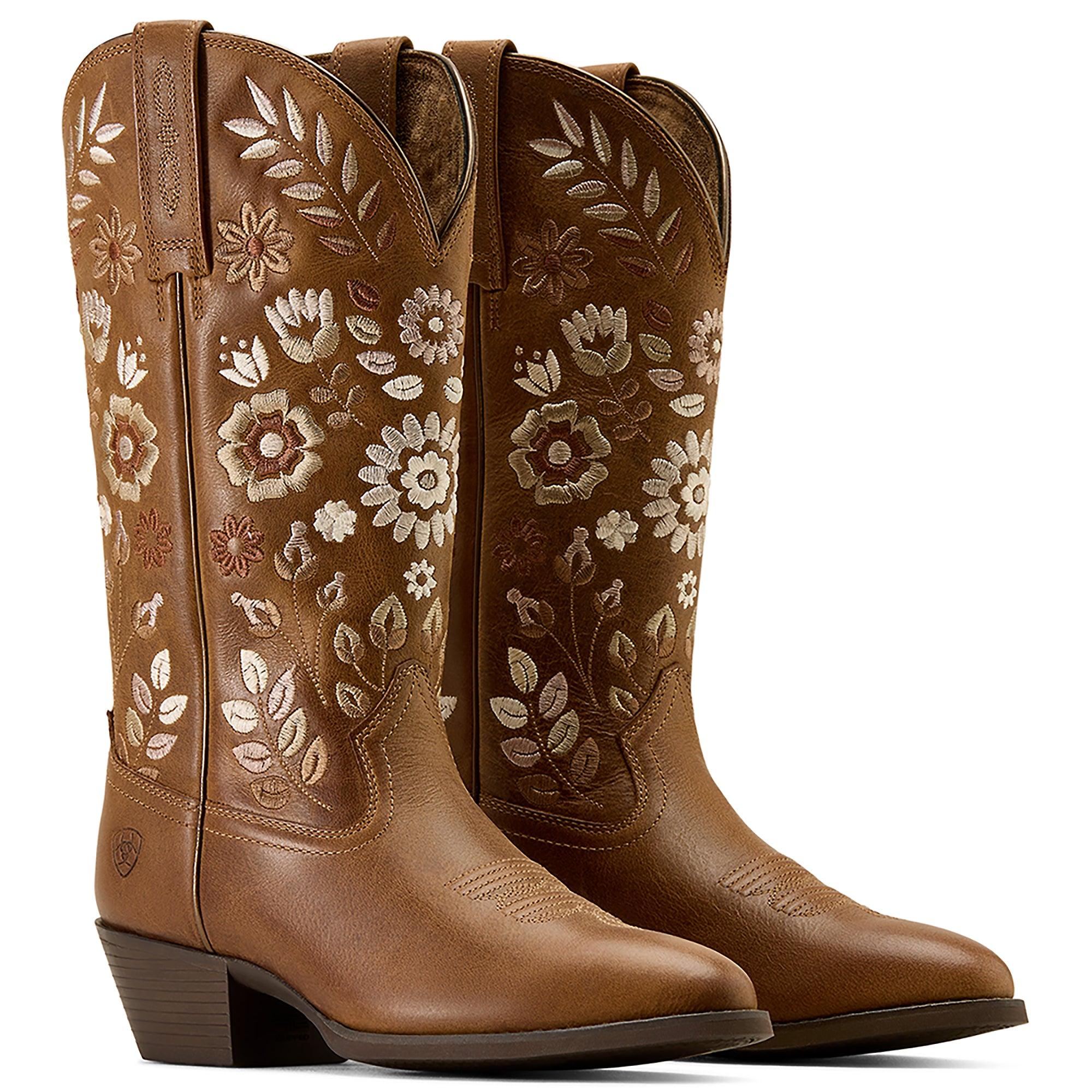 Product image 1 of 8 of Ariat Women's Heritage Meadow R Toe Western Boots - Toasty Tan