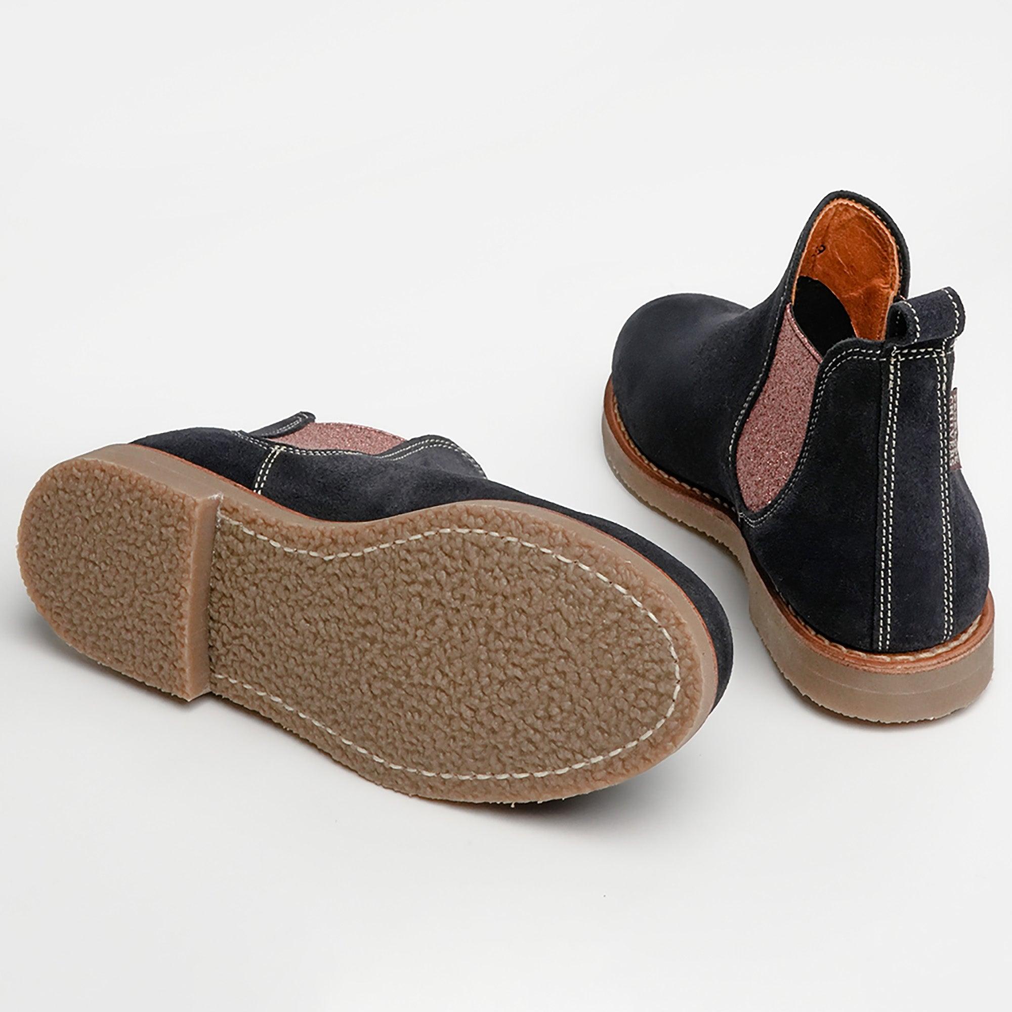 Product image 5 of 7 of Penelope Chilvers Women's Safari Suede Boots - Navy/Cinnamon