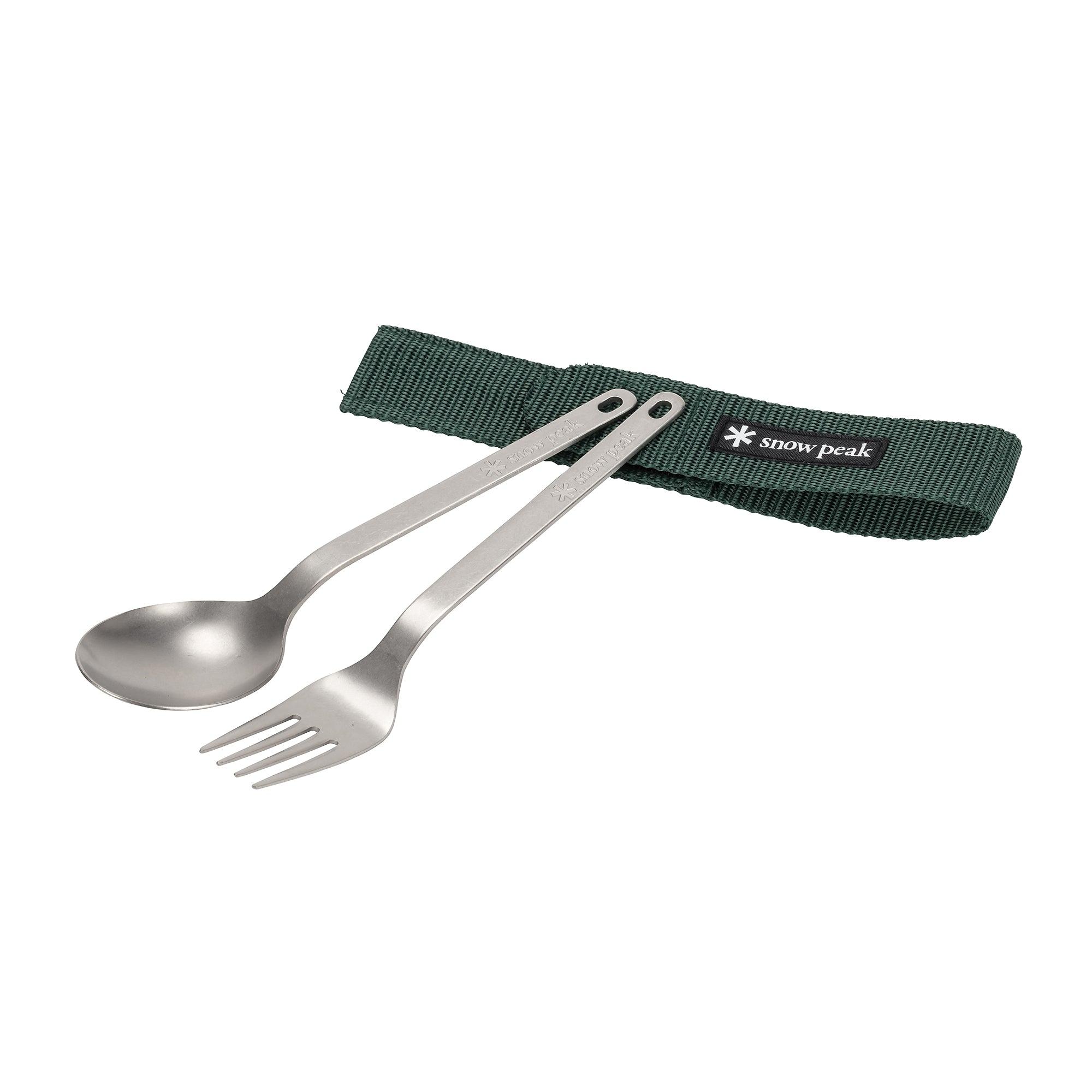 Product image 4 of 13 of Snow Peak Titanium Fork & Spoon Set
