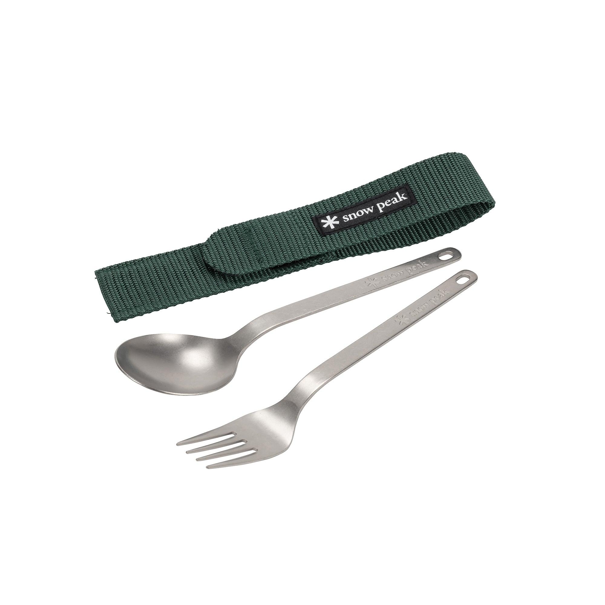 Product image 3 of 13 of Snow Peak Titanium Fork & Spoon Set