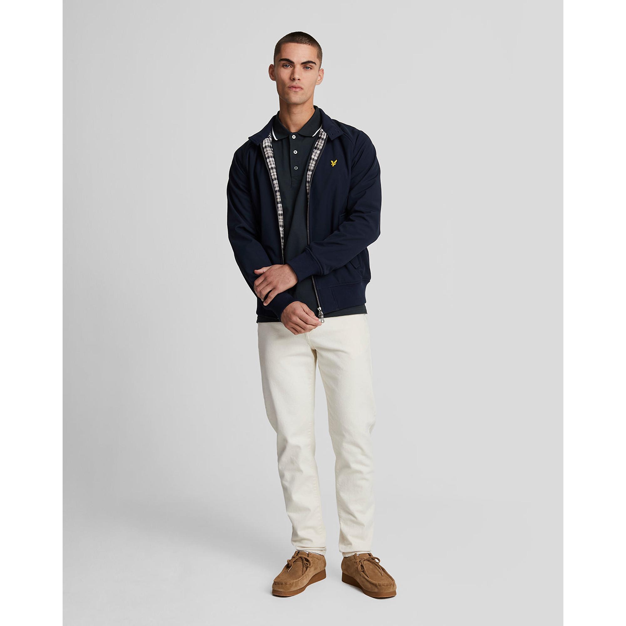 Product image 3 of 5 of Lyle & Scott Men's Tipped Polo Shirt - Dark Navy/ White