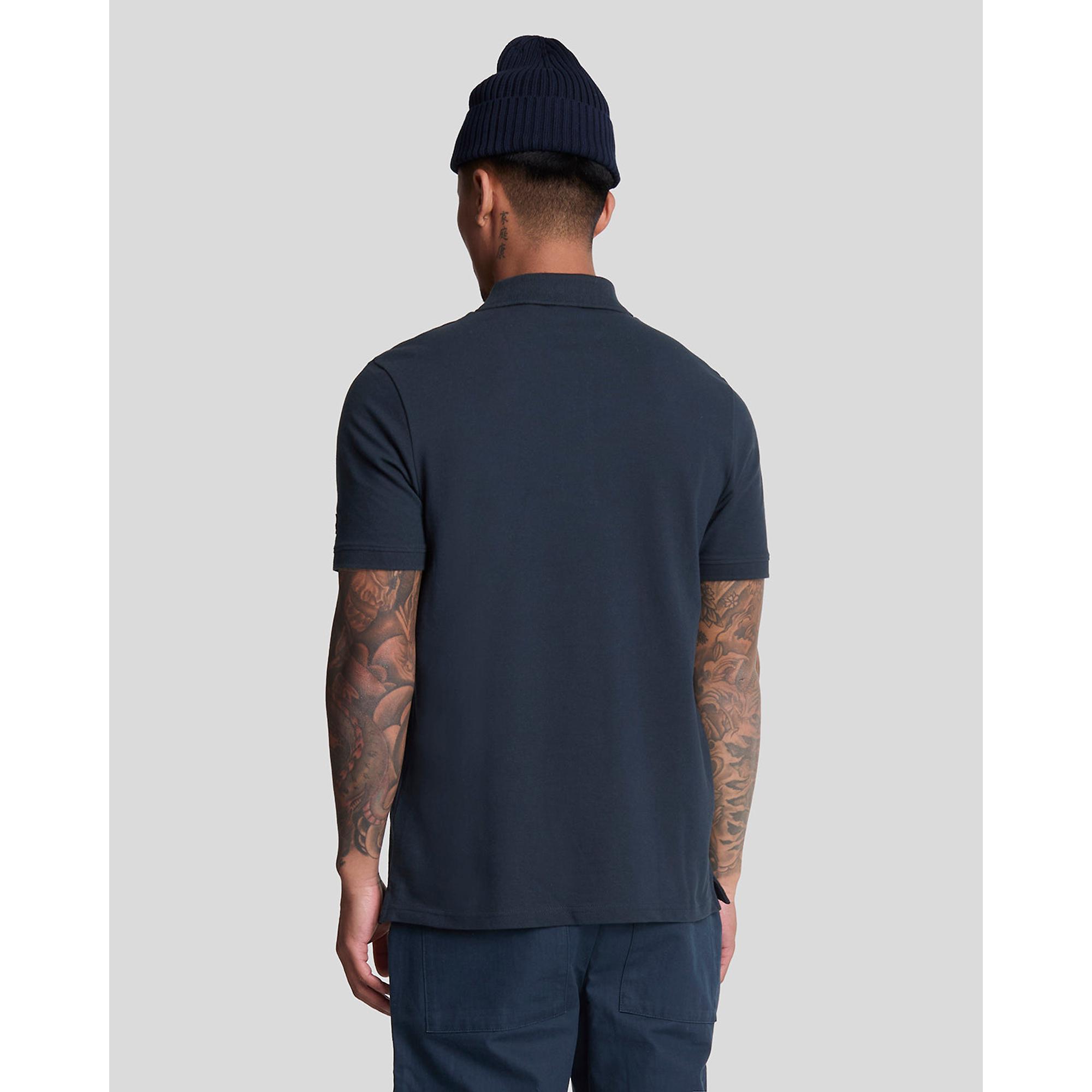 Product image 2 of 5 of Lyle & Scott Men's Embroidered Polo Shirt - Dark Navy/ Cove