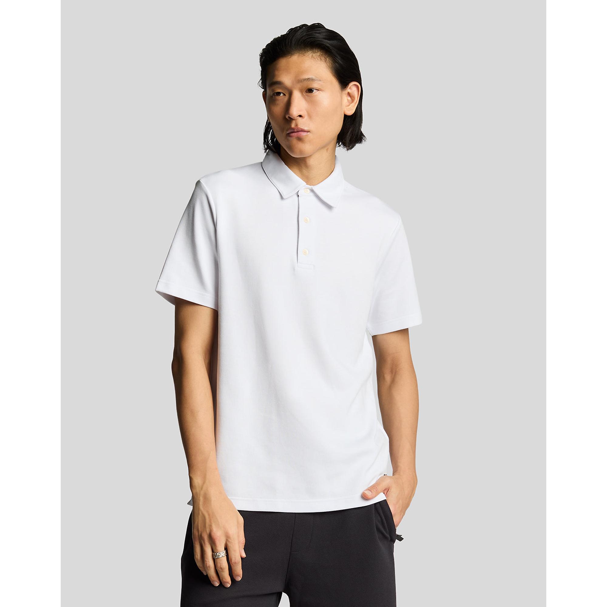Product image 2 of 5 of Lyle & Scott Men's Twill Texture Polo Shirt - White
