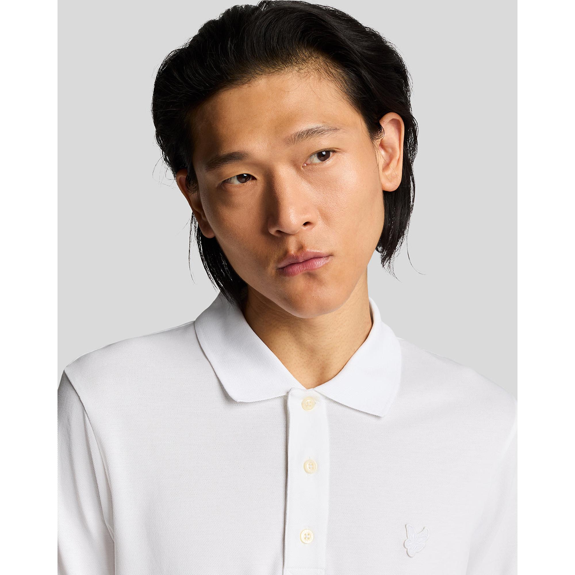 Product image 5 of 5 of Lyle & Scott Men's Superfine Polo Shirt - White