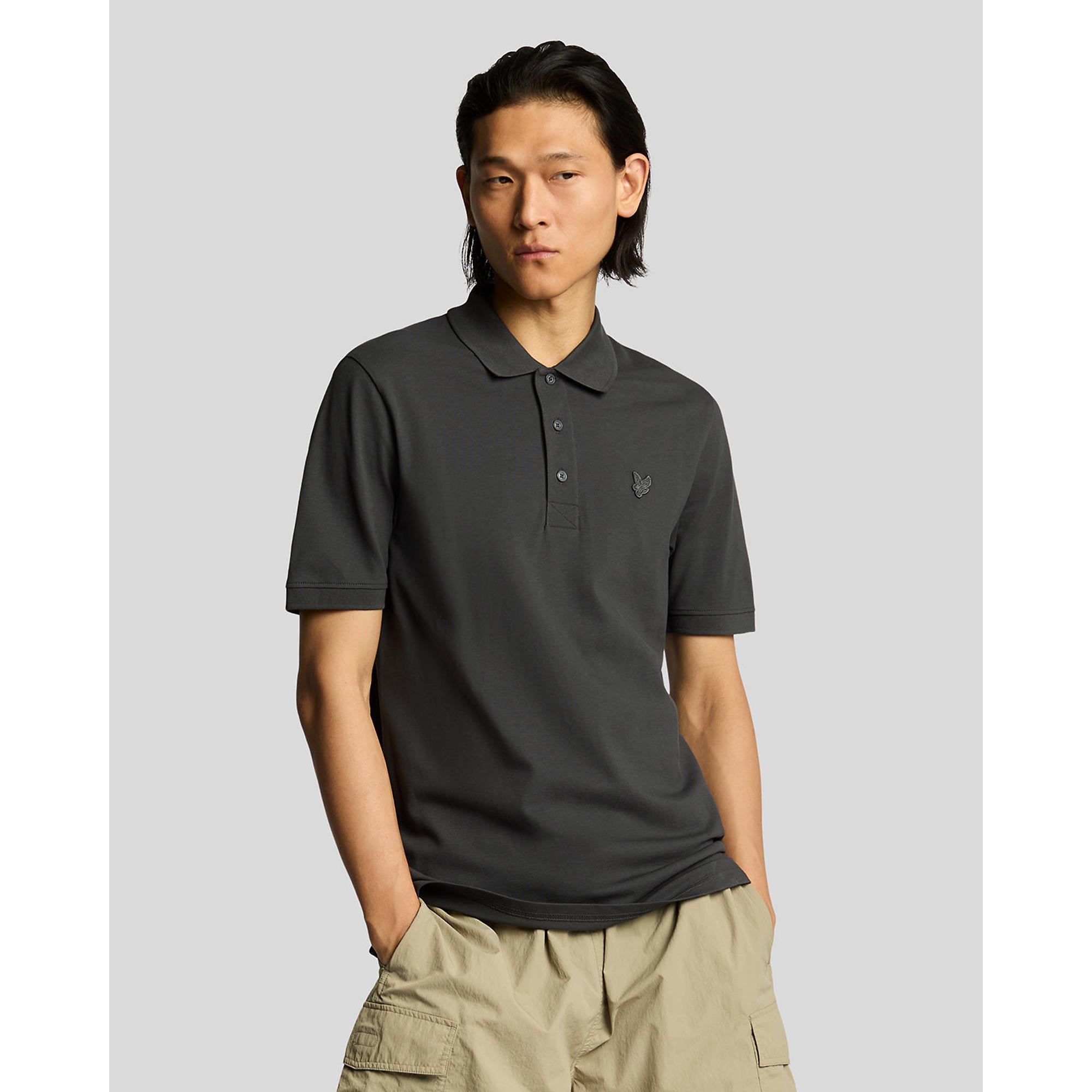Product image 2 of 5 of Lyle & Scott Men's Superfine Polo Shirt - Gunmetal