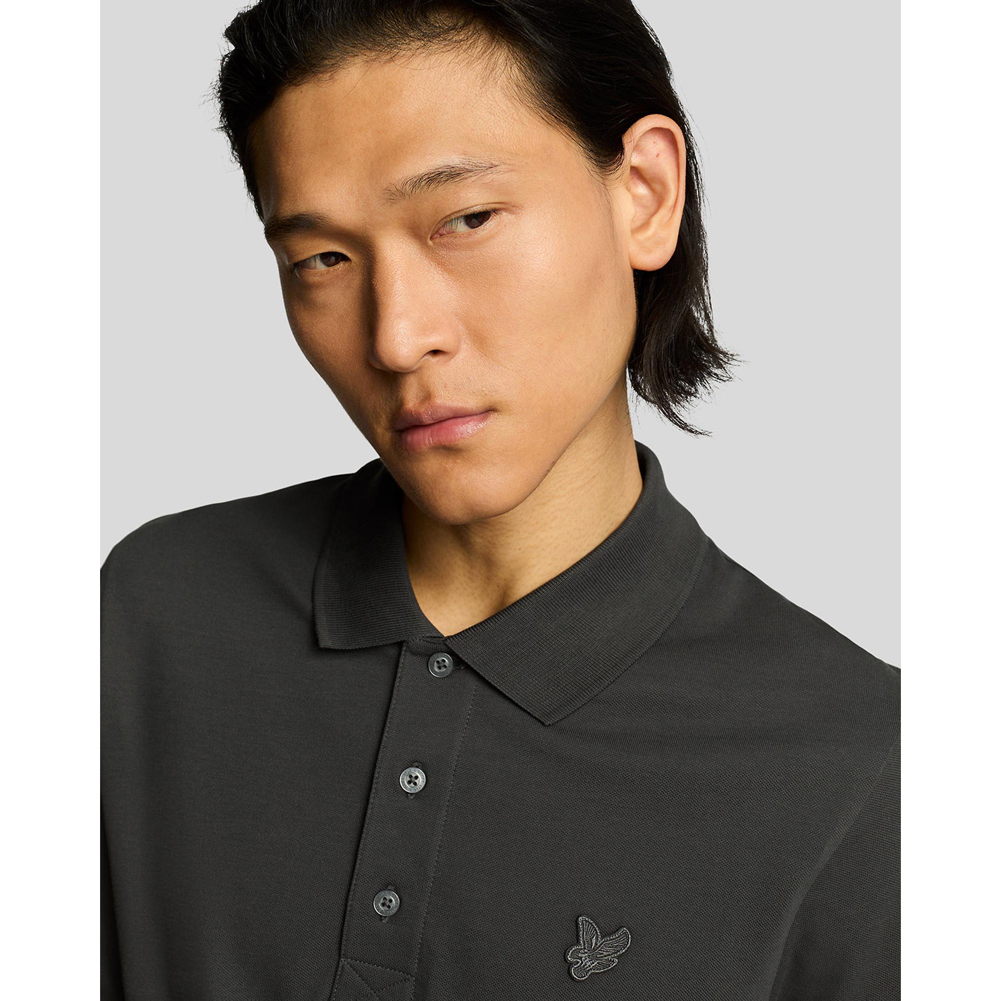 Product image 5 of 5 of Lyle & Scott Men's Superfine Polo Shirt - Gunmetal