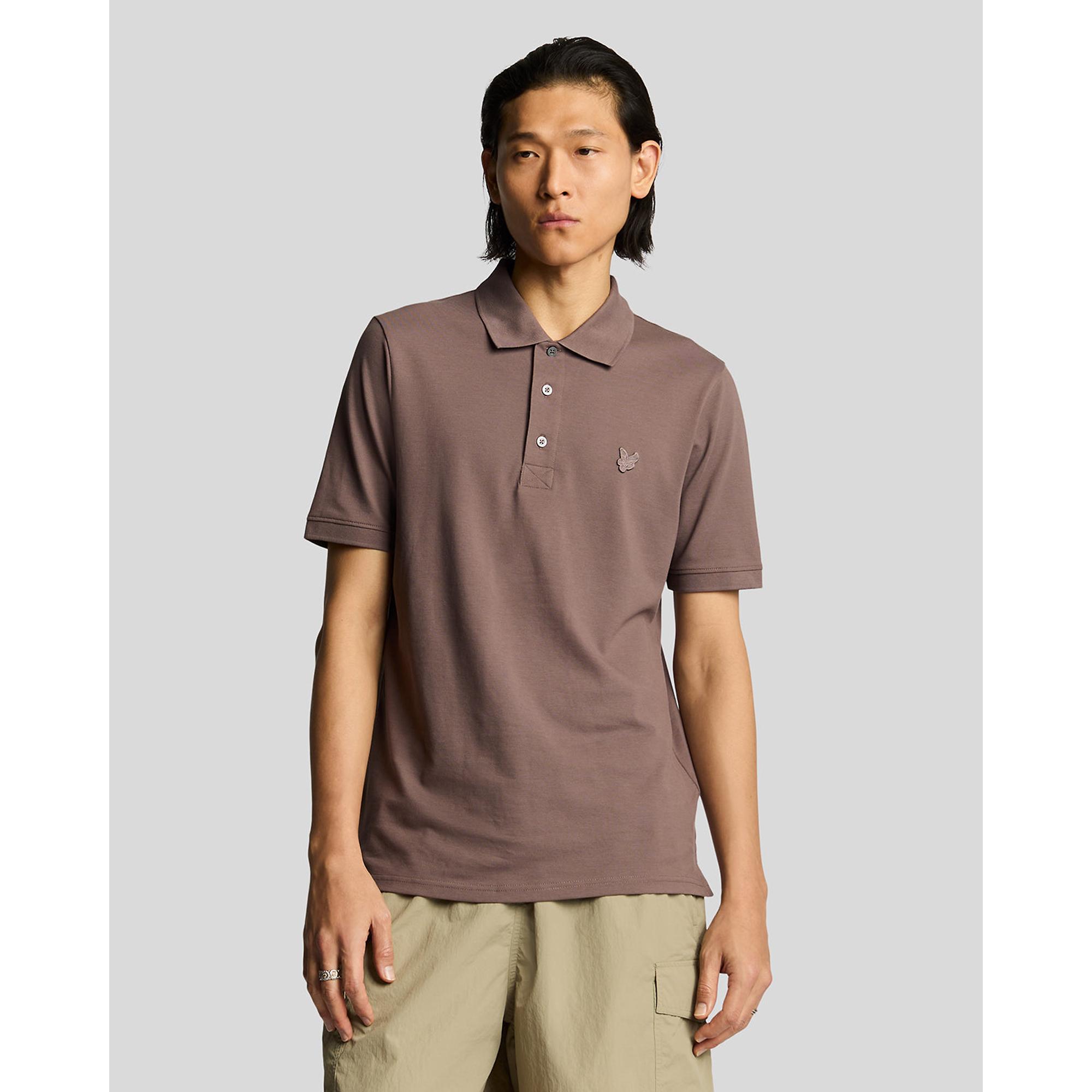 Product image 2 of 5 of Lyle & Scott Men's Superfine Polo Shirt - Plum Truffle