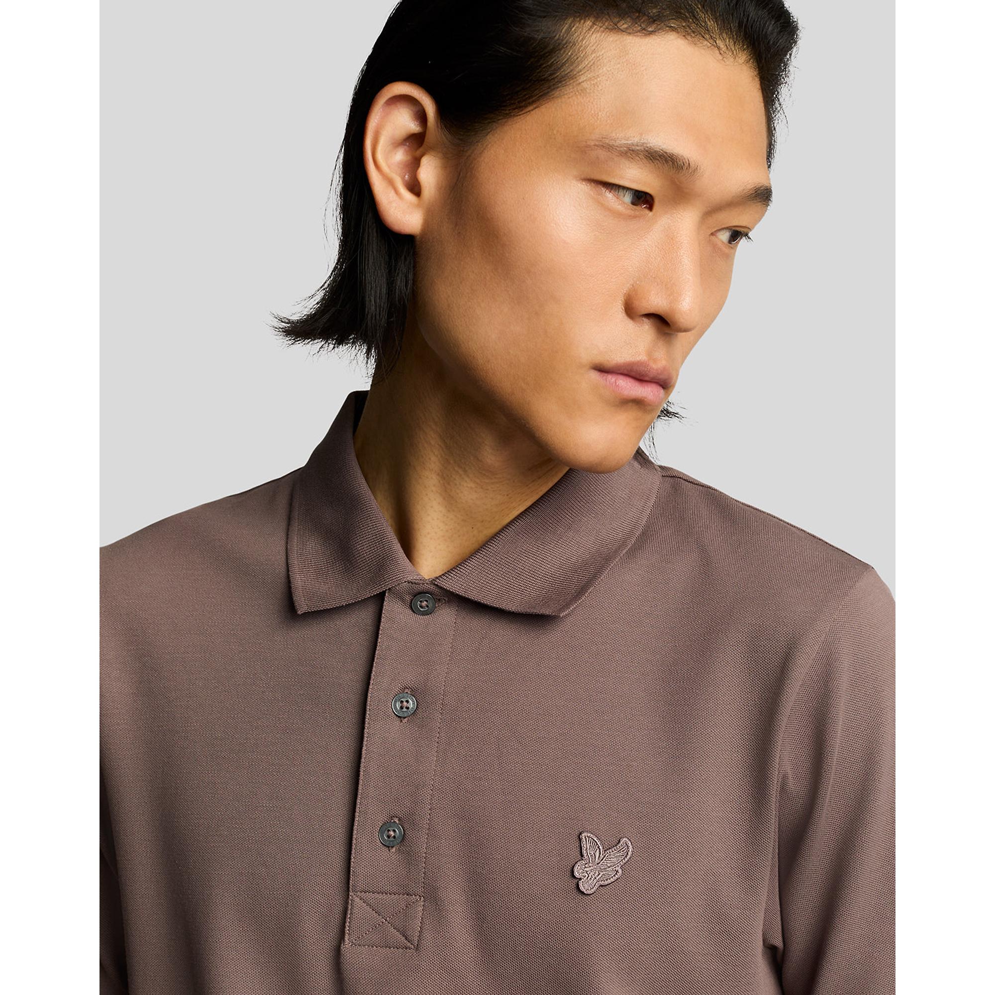 Product image 5 of 5 of Lyle & Scott Men's Superfine Polo Shirt - Plum Truffle