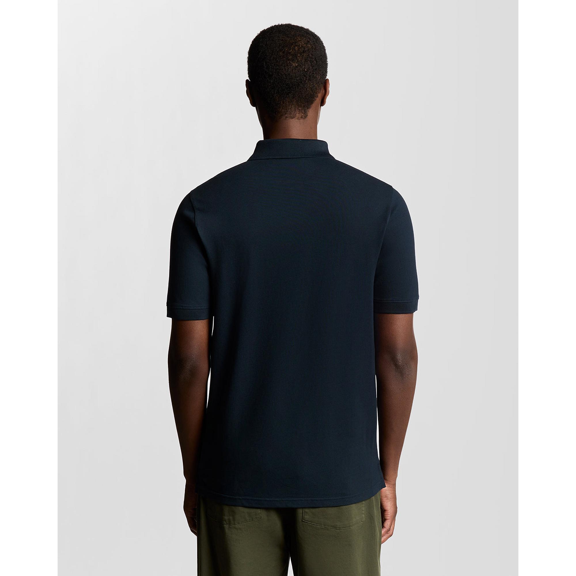 Product image 5 of 6 of Lyle & Scott Men's Superfine Cotton Zip Polo Shirt - Carbon