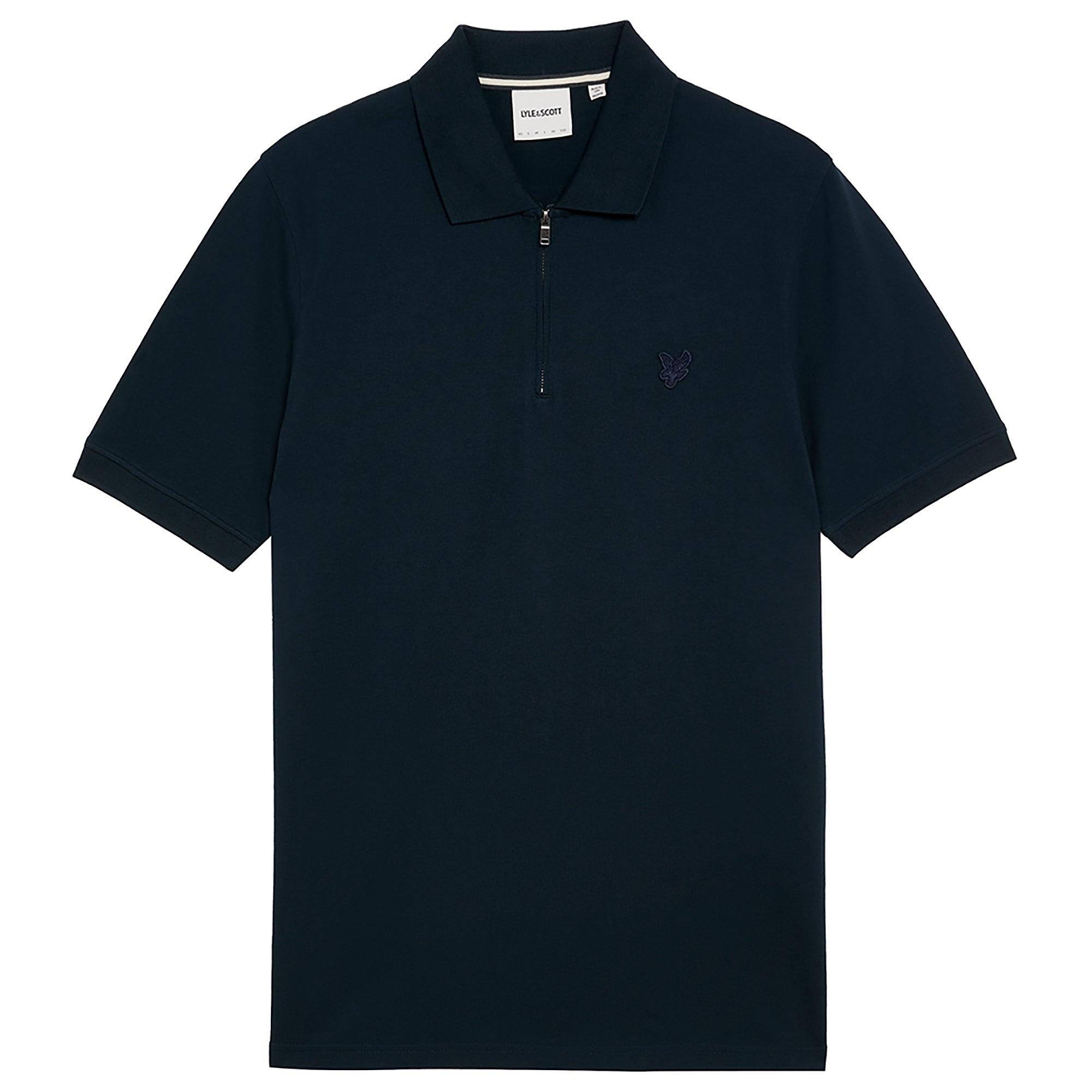 Product image 1 of 6 of Lyle & Scott Men's Superfine Cotton Zip Polo Shirt - Carbon