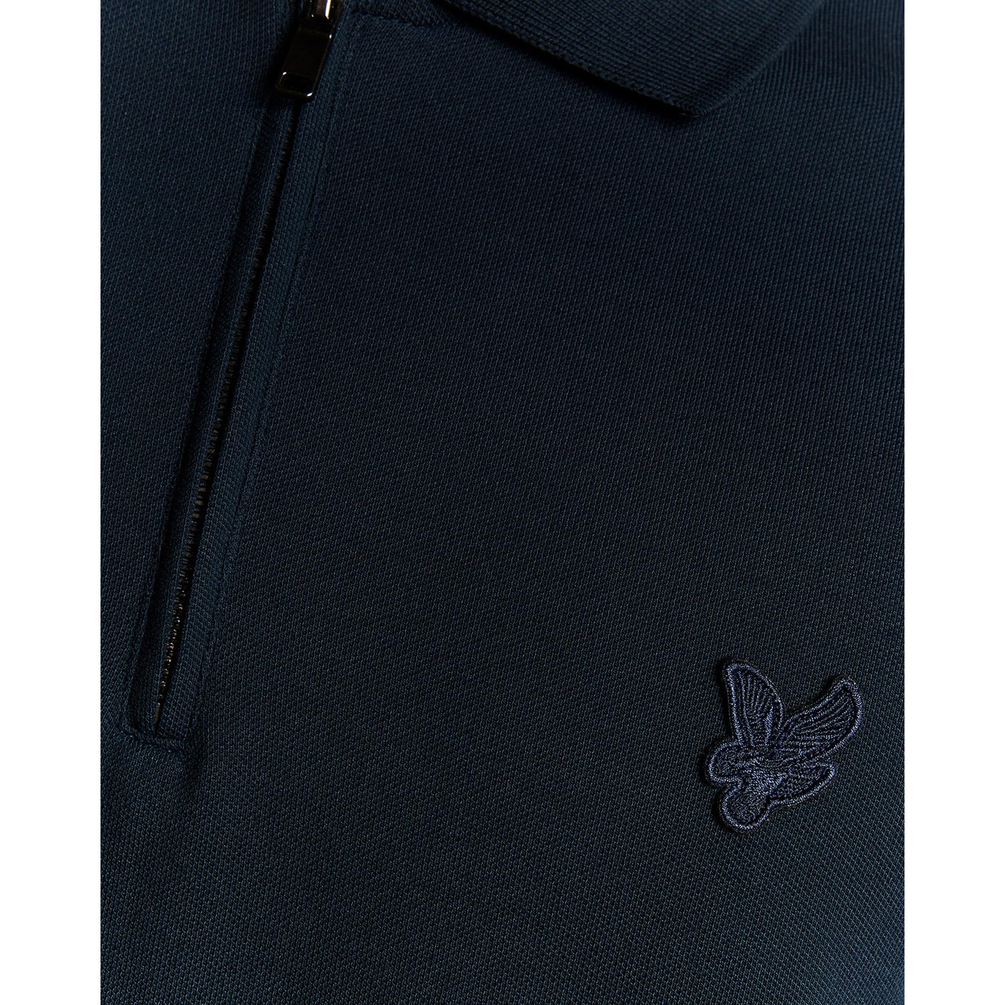 Product image 6 of 6 of Lyle & Scott Men's Superfine Cotton Zip Polo Shirt - Carbon