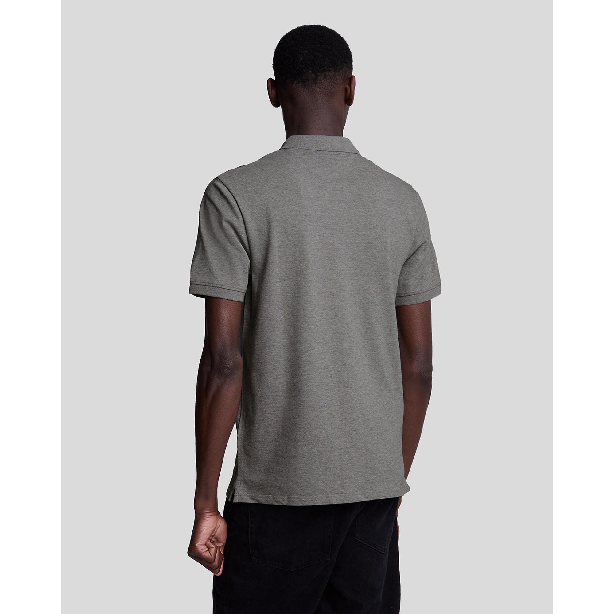 Product image 2 of 5 of Lyle & Scott Men's Plain Polo Shirt - Mid Grey Marl