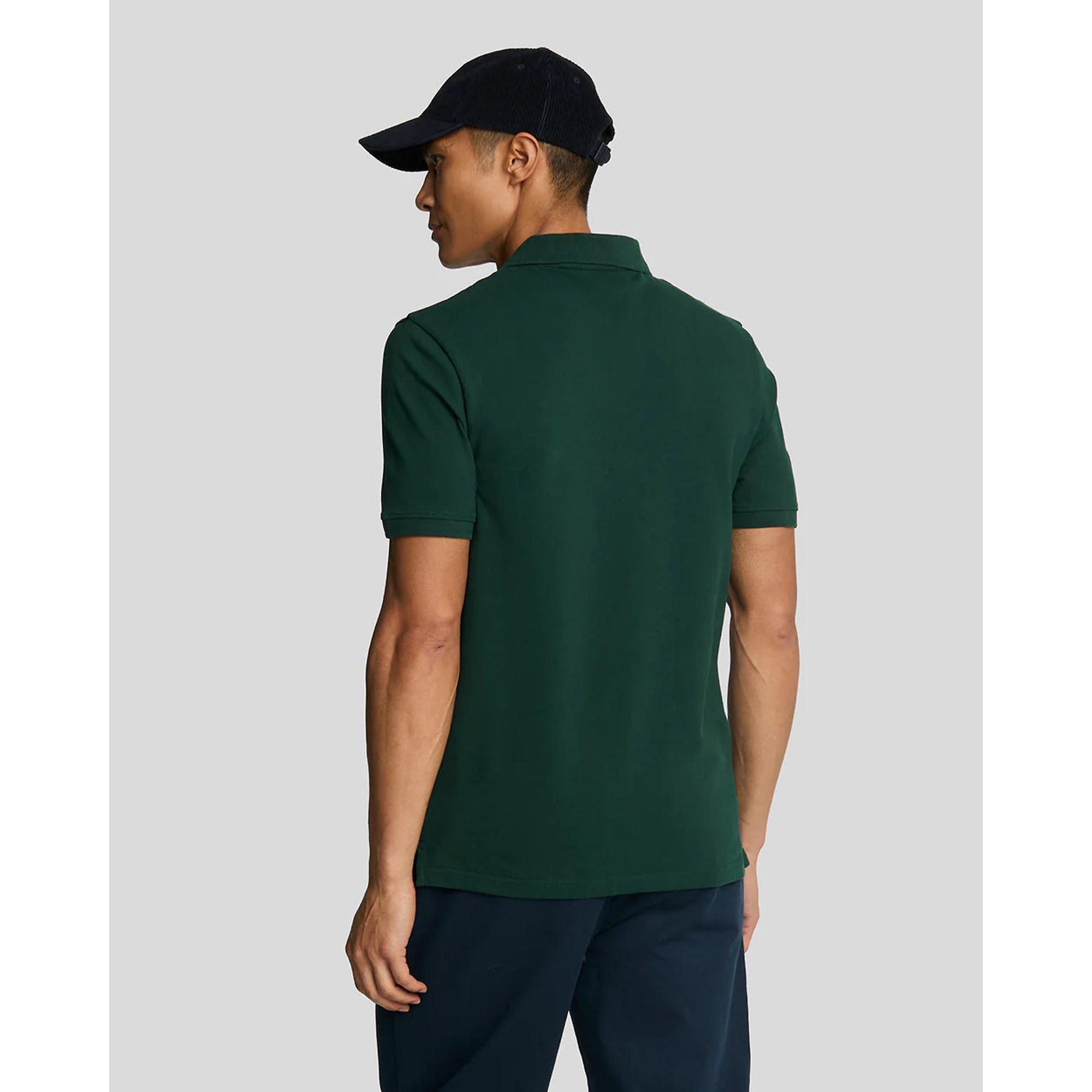 Product image 3 of 5 of Lyle & Scott Men's Plain Polo Shirt - Deep Green