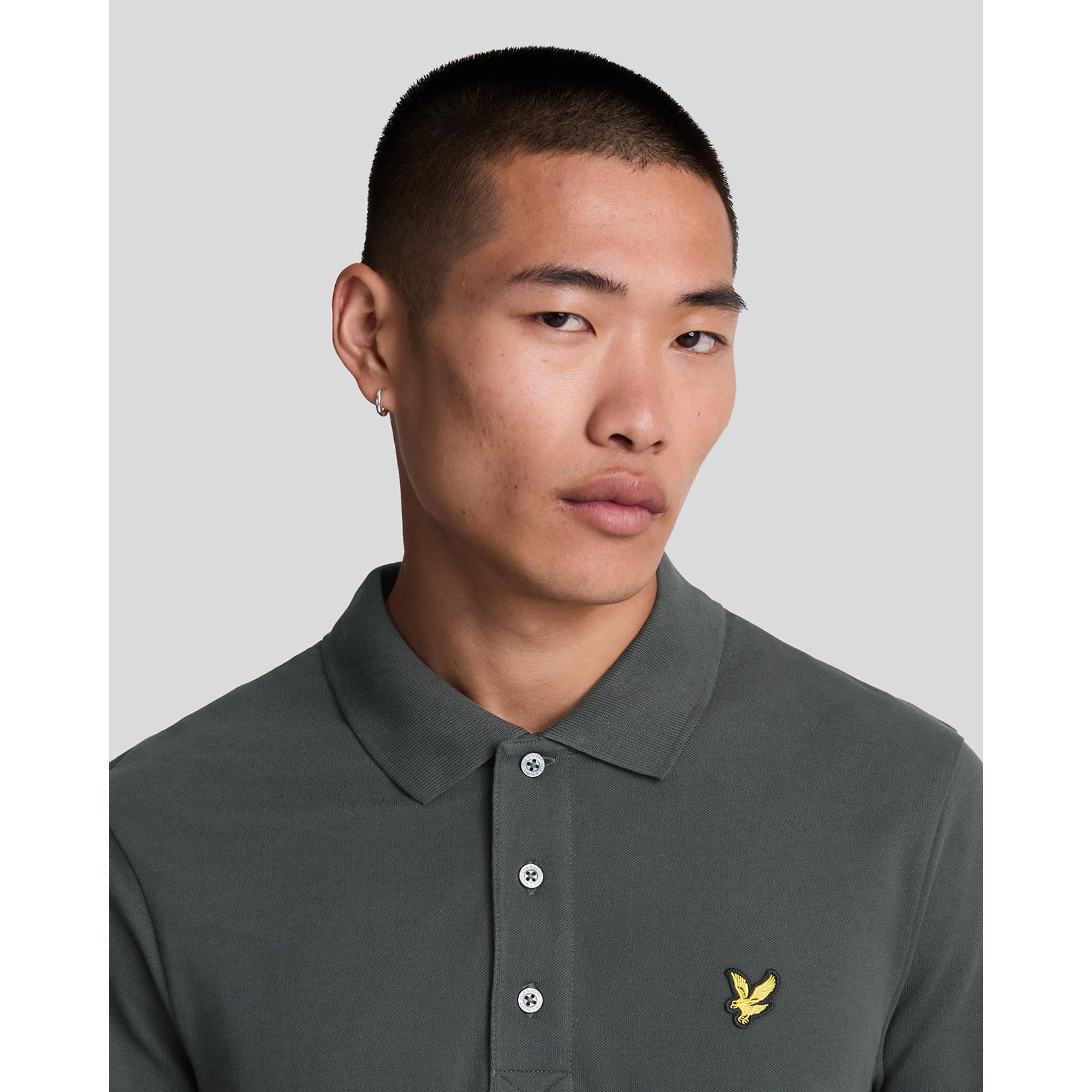 Product image 3 of 5 of Lyle & Scott Men's Plain Polo Shirt - Gunmetal