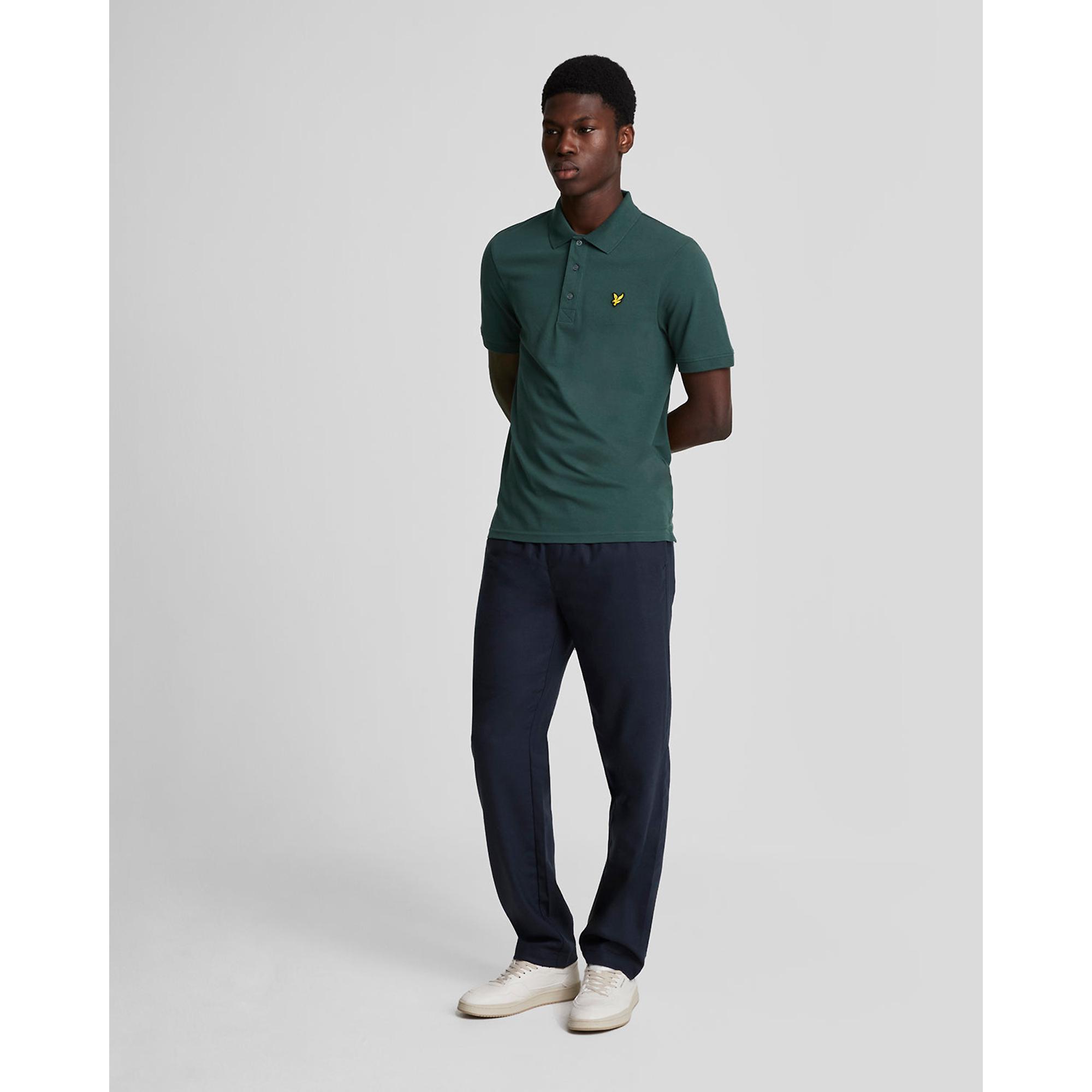 Product image 3 of 5 of Lyle & Scott Men's Plain Polo Shirt - Argyle Teal