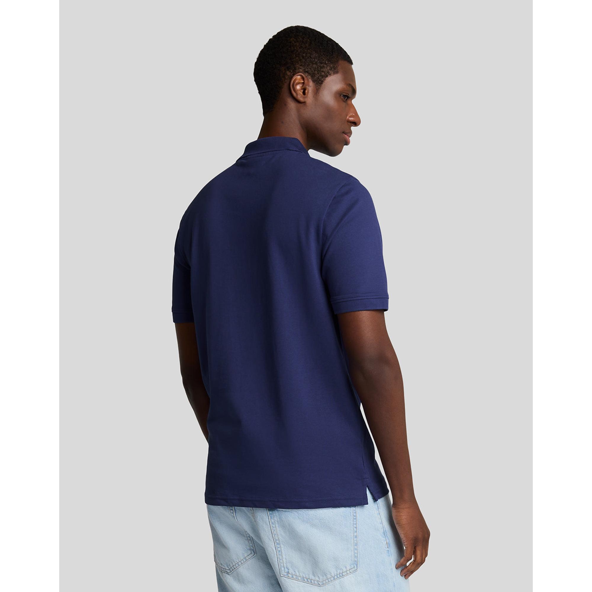 Product image 4 of 5 of Lyle & Scott Men's Plain Polo Shirt - Deep Indigo
