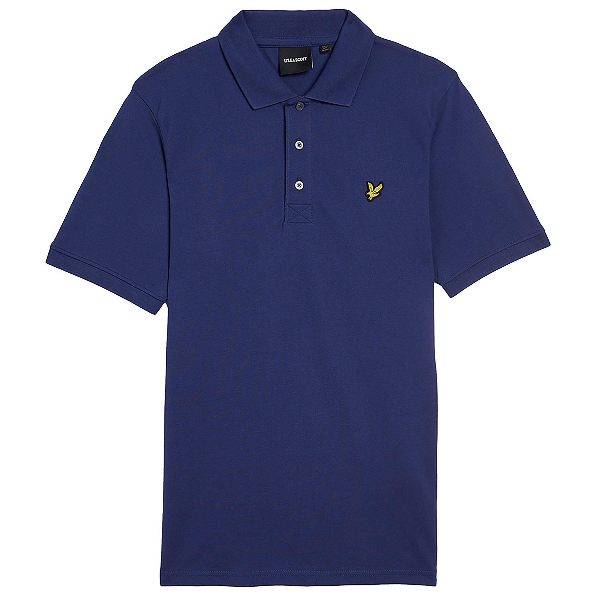 Product image 1 of 5 of Lyle & Scott Men's Plain Polo Shirt - Deep Indigo