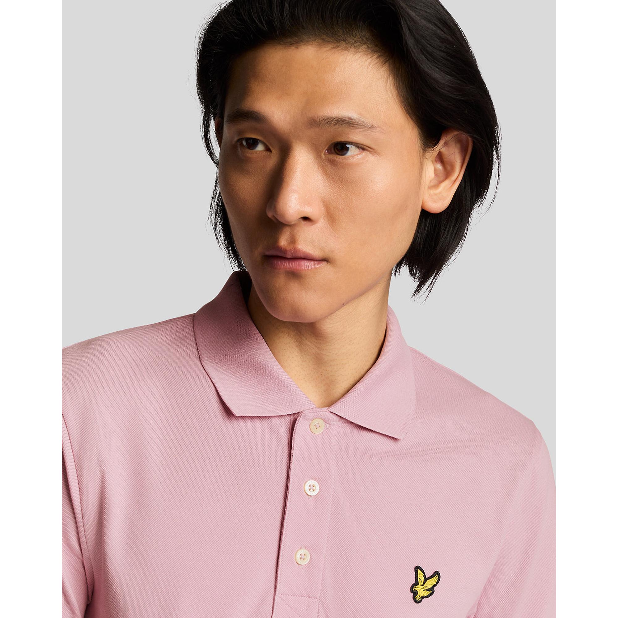 Product image 5 of 5 of Lyle & Scott Men's Plain Polo Shirt - Pink Light