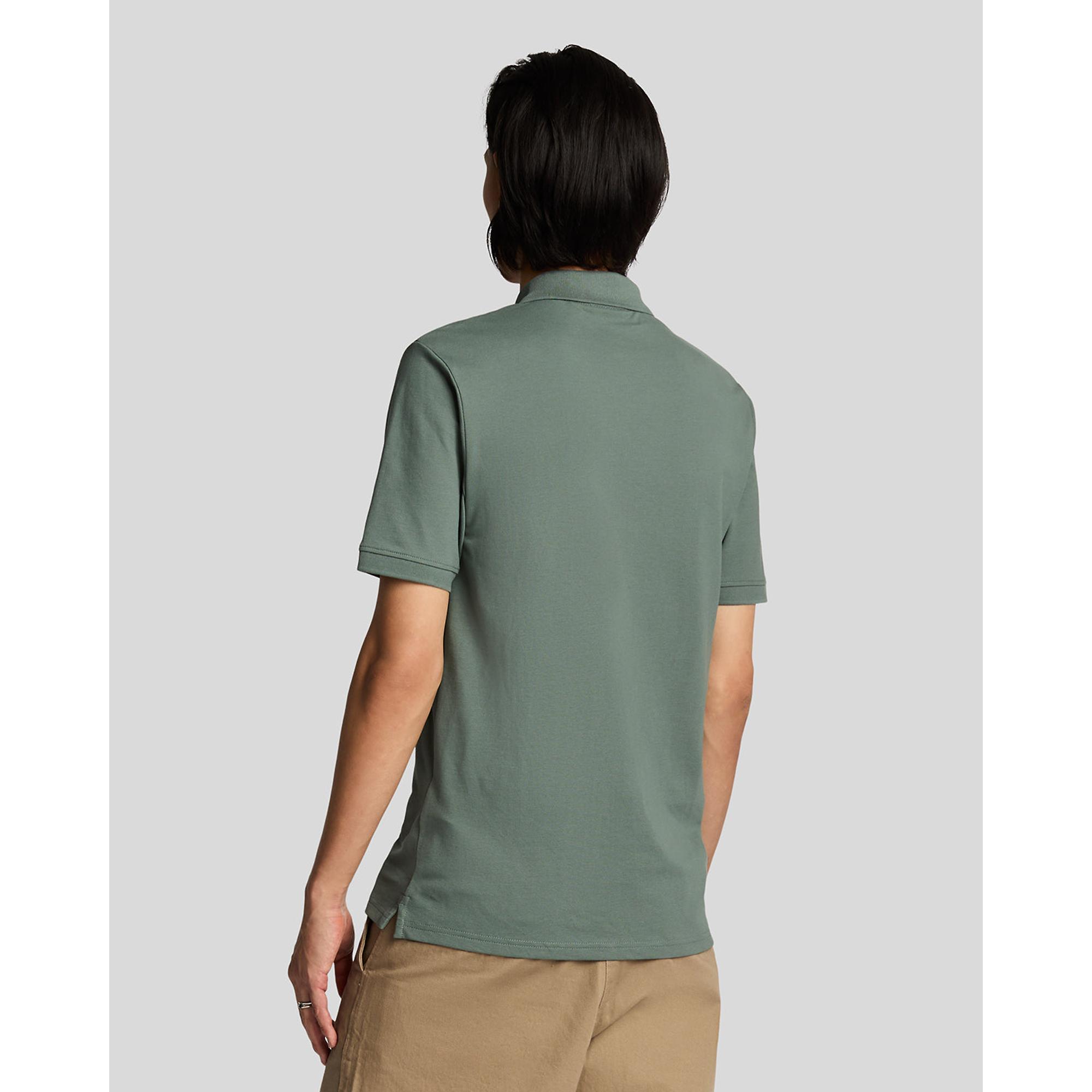 Product image 4 of 5 of Lyle & Scott Men's Plain Polo Shirt - Green Mercurial