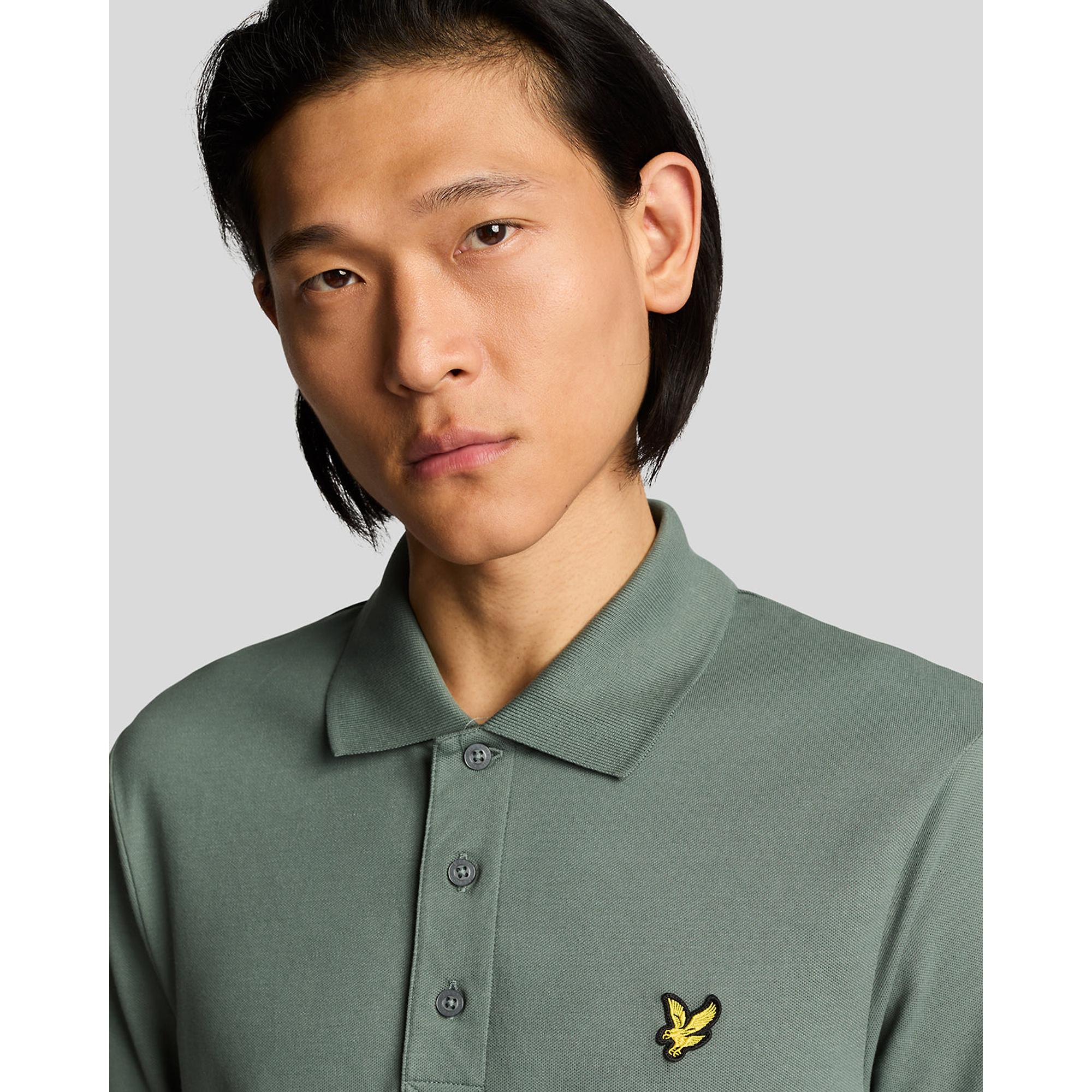 Product image 5 of 5 of Lyle & Scott Men's Plain Polo Shirt - Green Mercurial