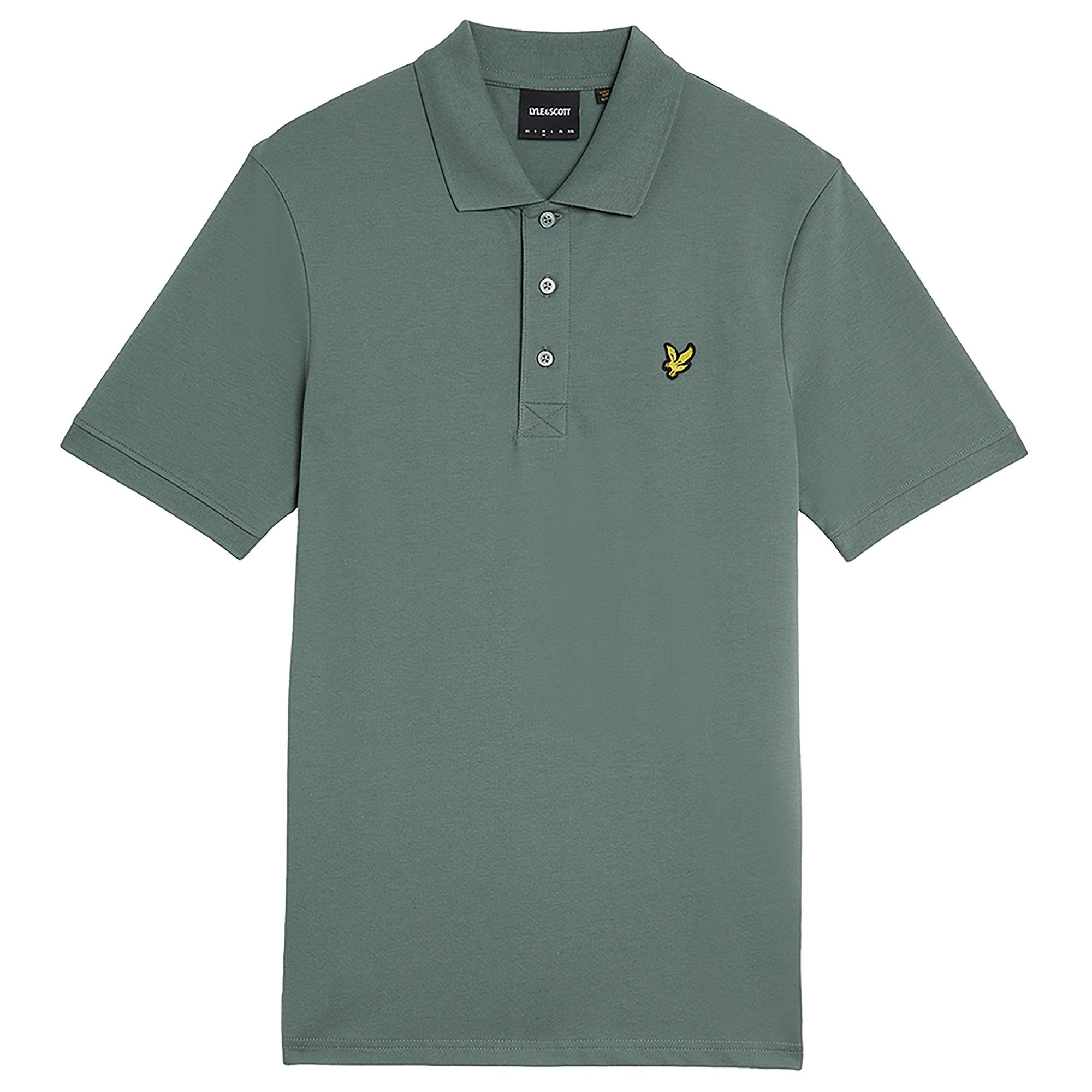 Product image 1 of 5 of Lyle & Scott Men's Plain Polo Shirt - Green Mercurial