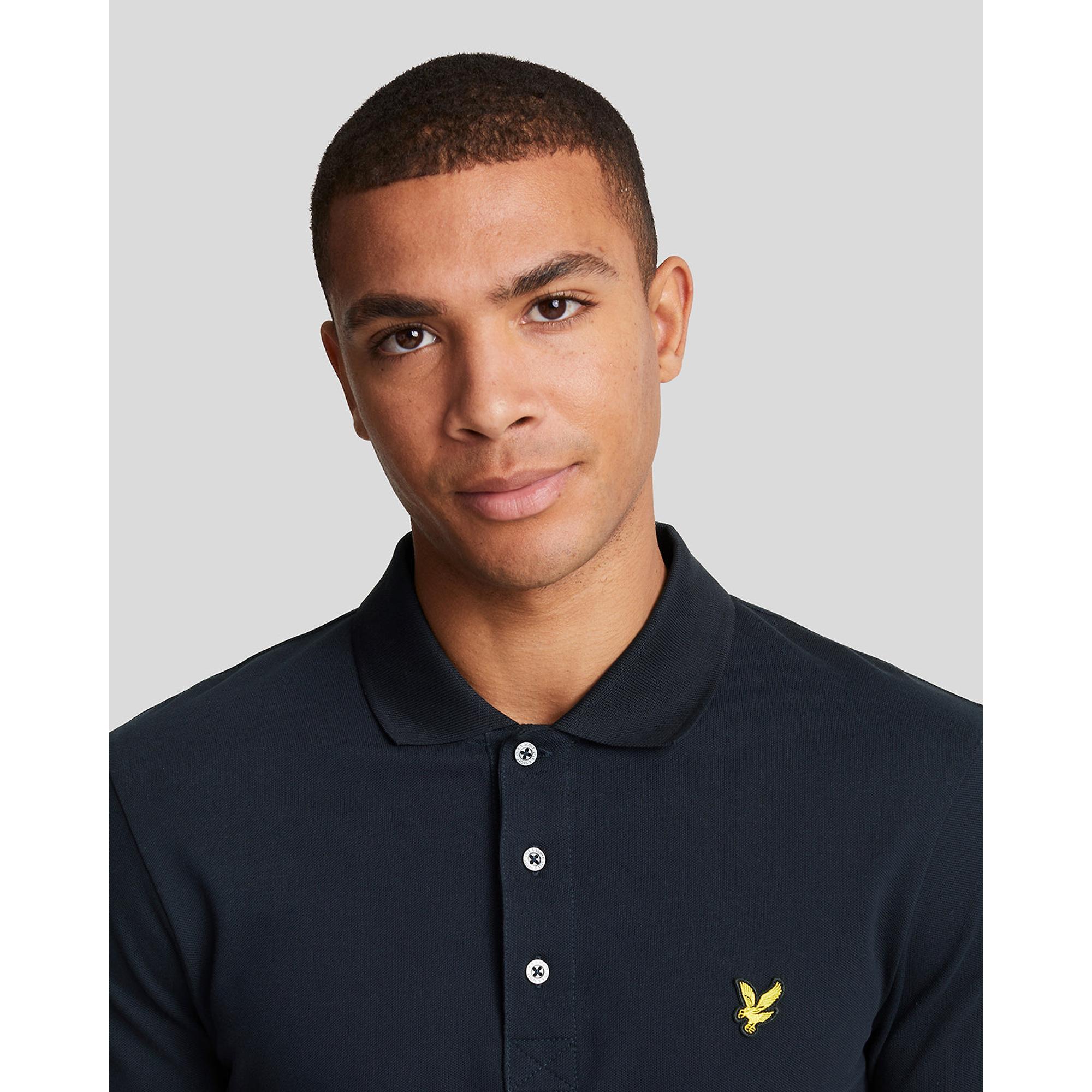 Product image 4 of 5 of Lyle & Scott Men's Plain Polo Shirt - Dark Navy