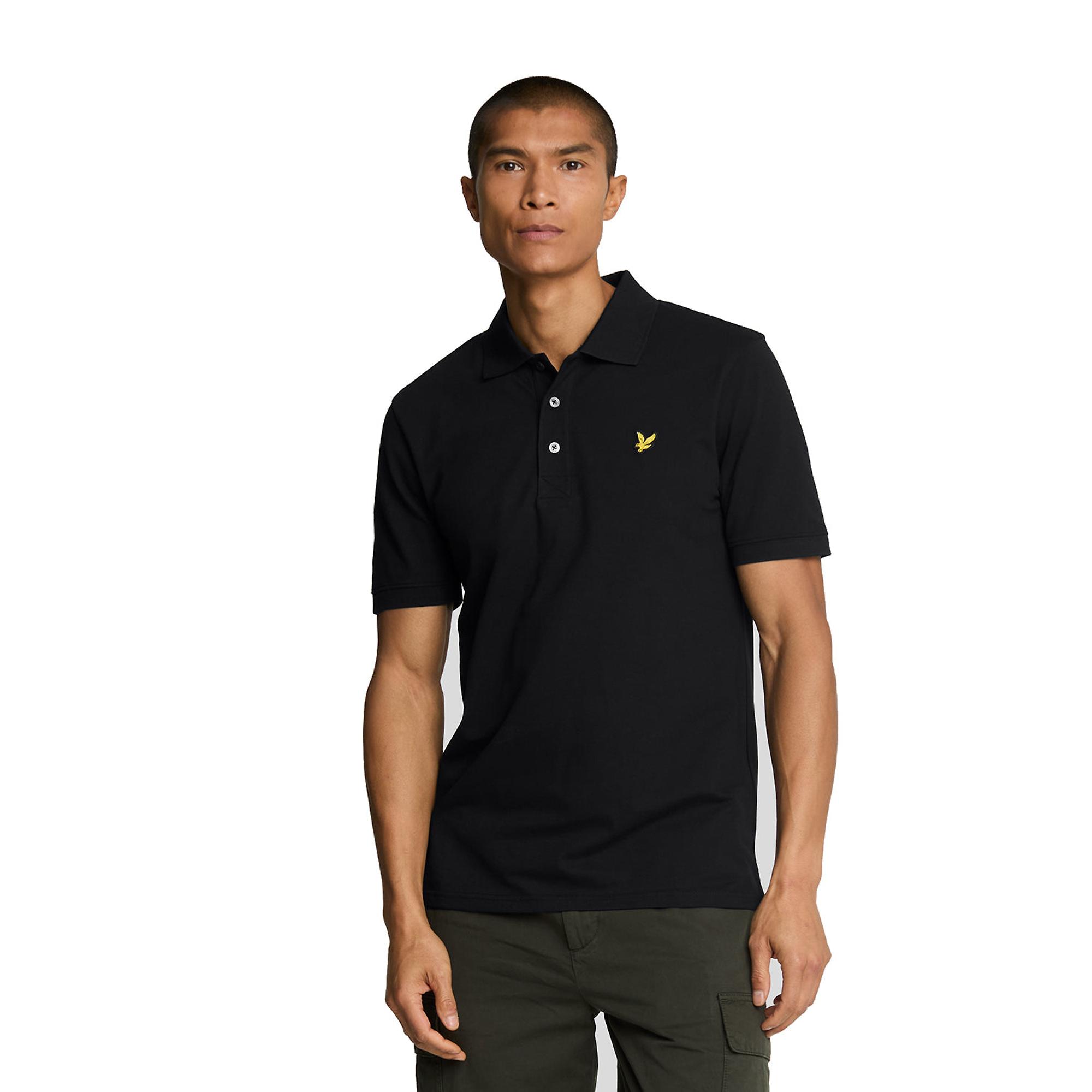 Product image 1 of 5 of Lyle & Scott Men's Plain Polo Shirt - Jet Black