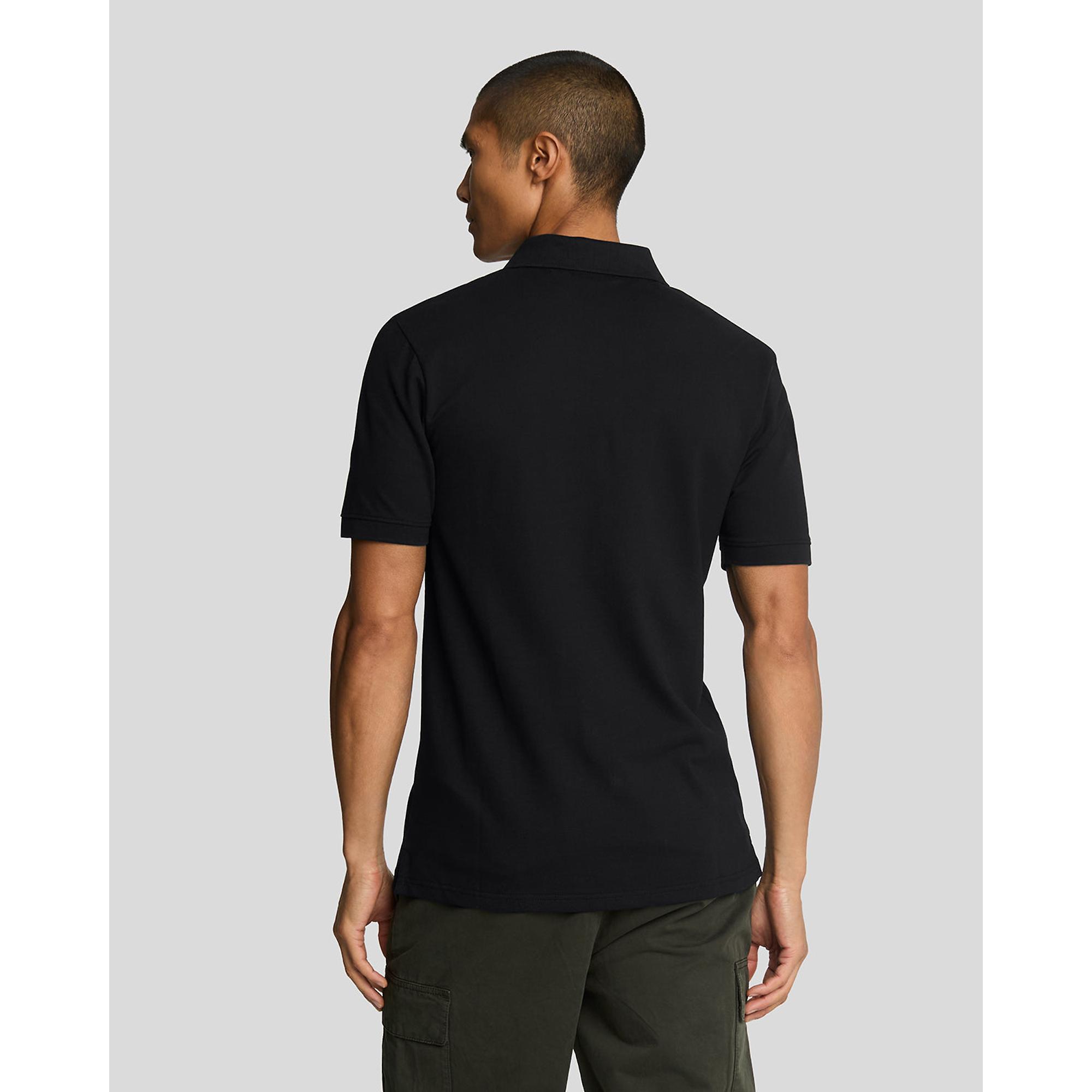 Product image 2 of 5 of Lyle & Scott Men's Plain Polo Shirt - Jet Black