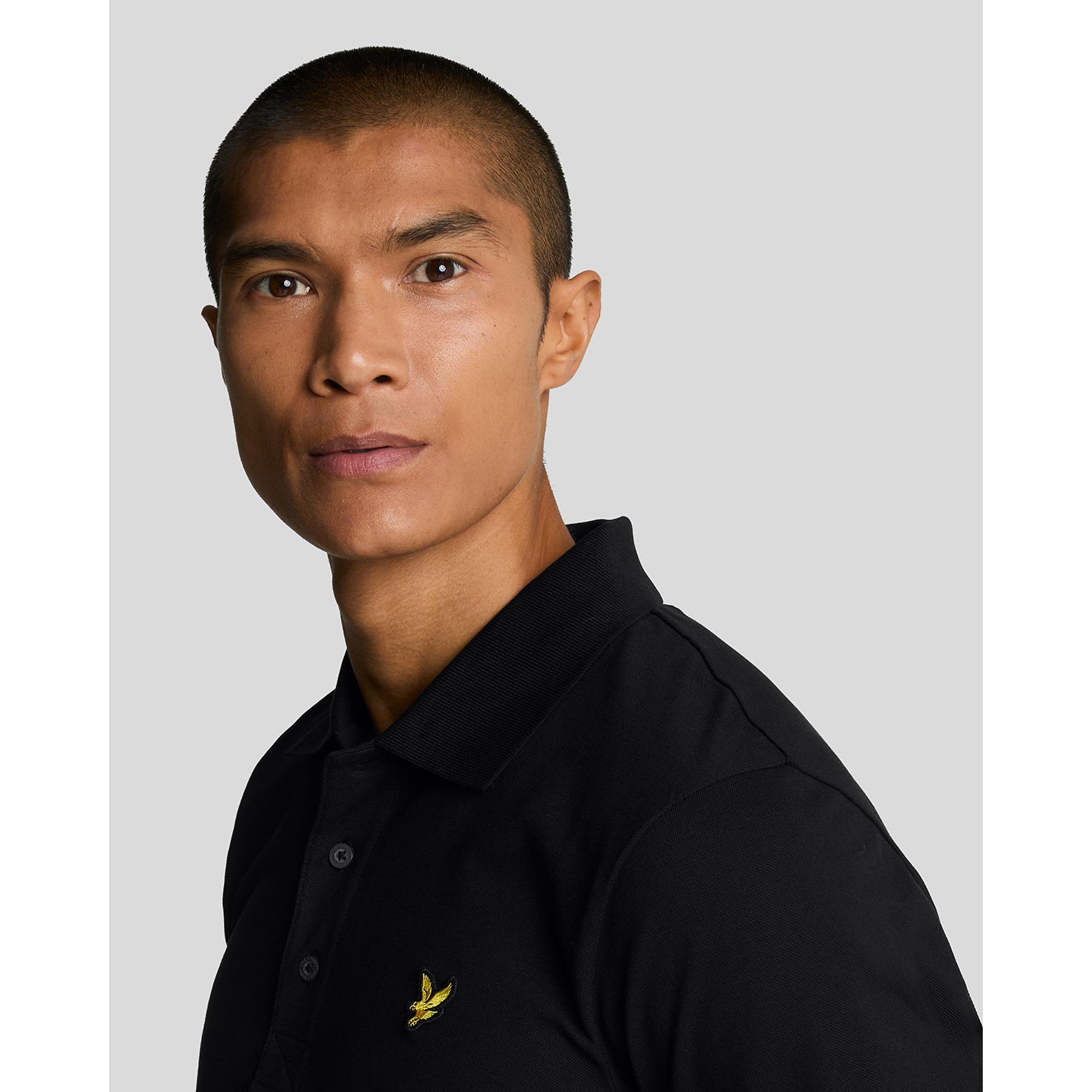 Product image 4 of 5 of Lyle & Scott Men's Plain Polo Shirt - Jet Black
