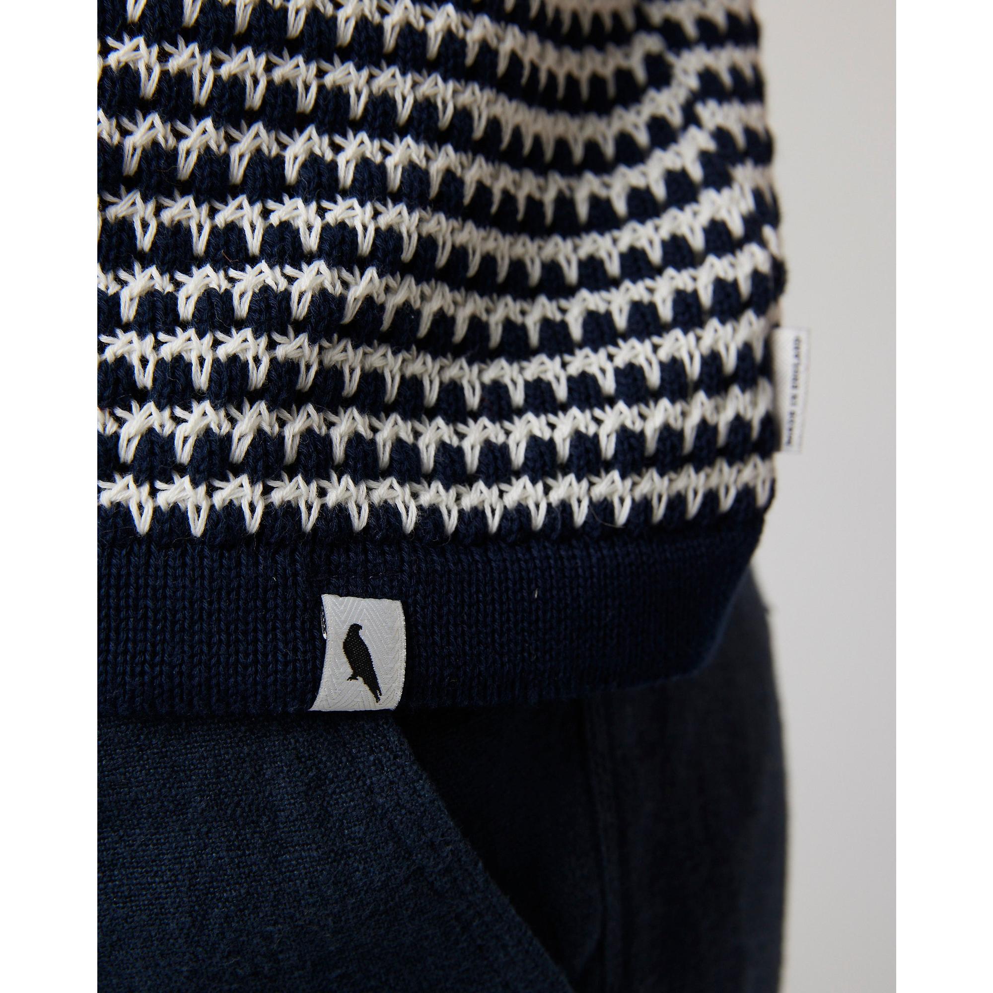 Product image 5 of 11 of Peregrine Men's Island Crochet Button Polo Shirt - Navy