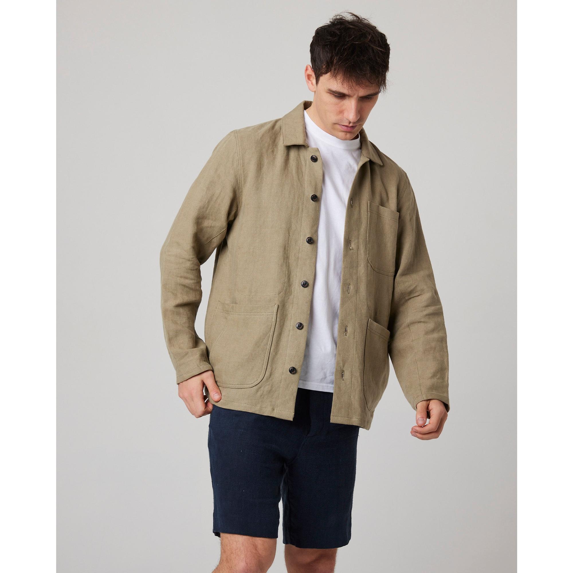 Product image 5 of 12 of Peregrine Men's Windsor Linen Shacket - Sage
