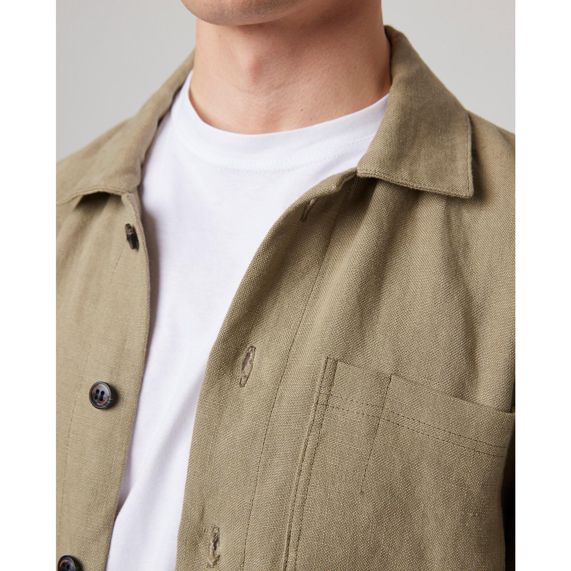 Product image 7 of 12 of Peregrine Men's Windsor Linen Shacket - Sage