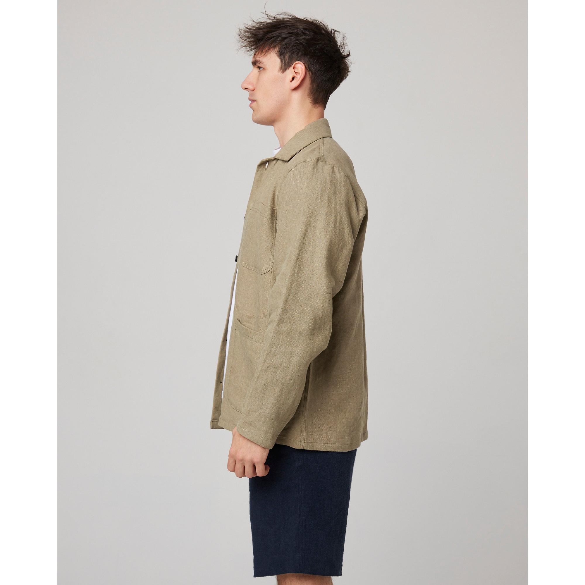 Product image 10 of 12 of Peregrine Men's Windsor Linen Shacket - Sage