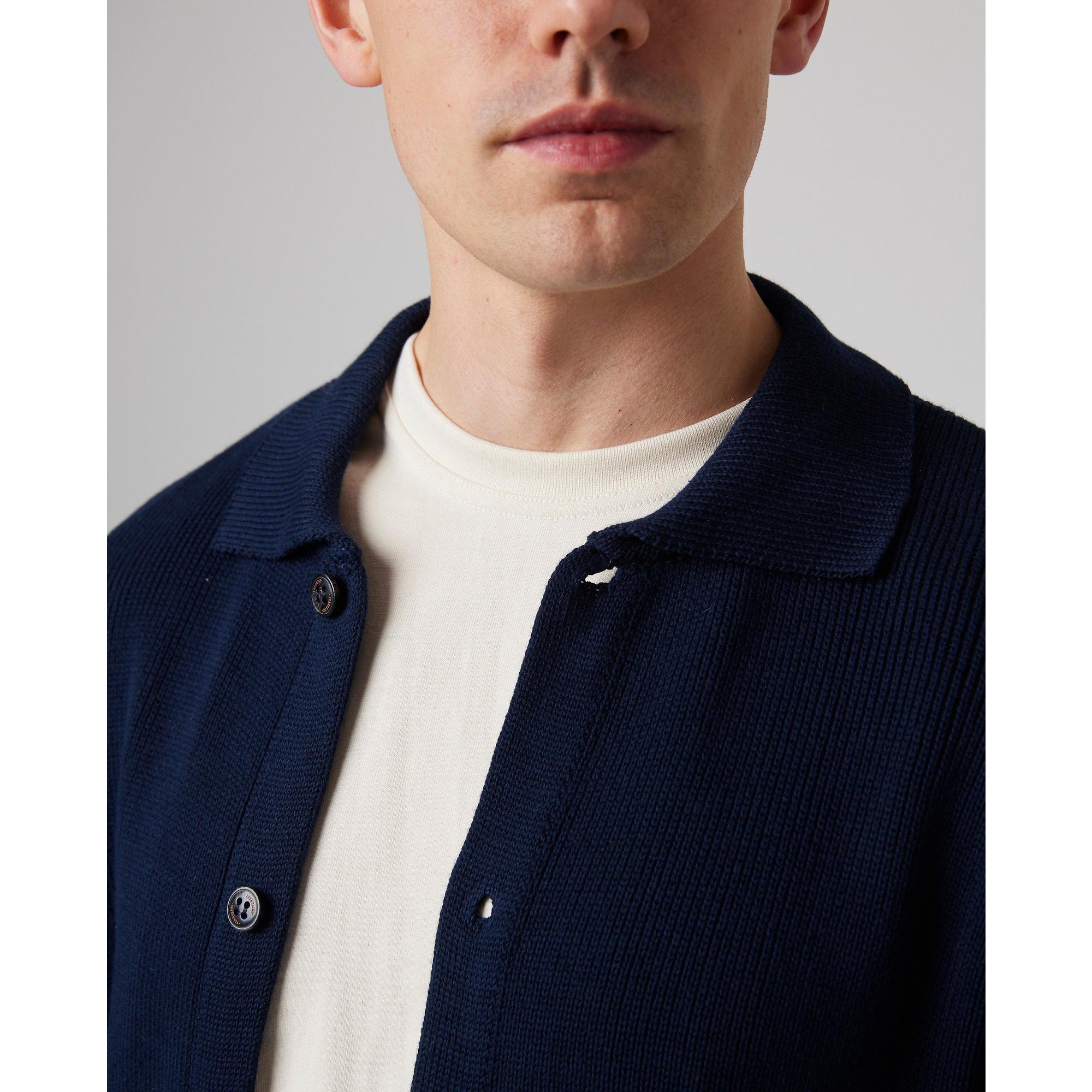 Product image 4 of 8 of Peregrine Men's River Knitted Shacket - Navy