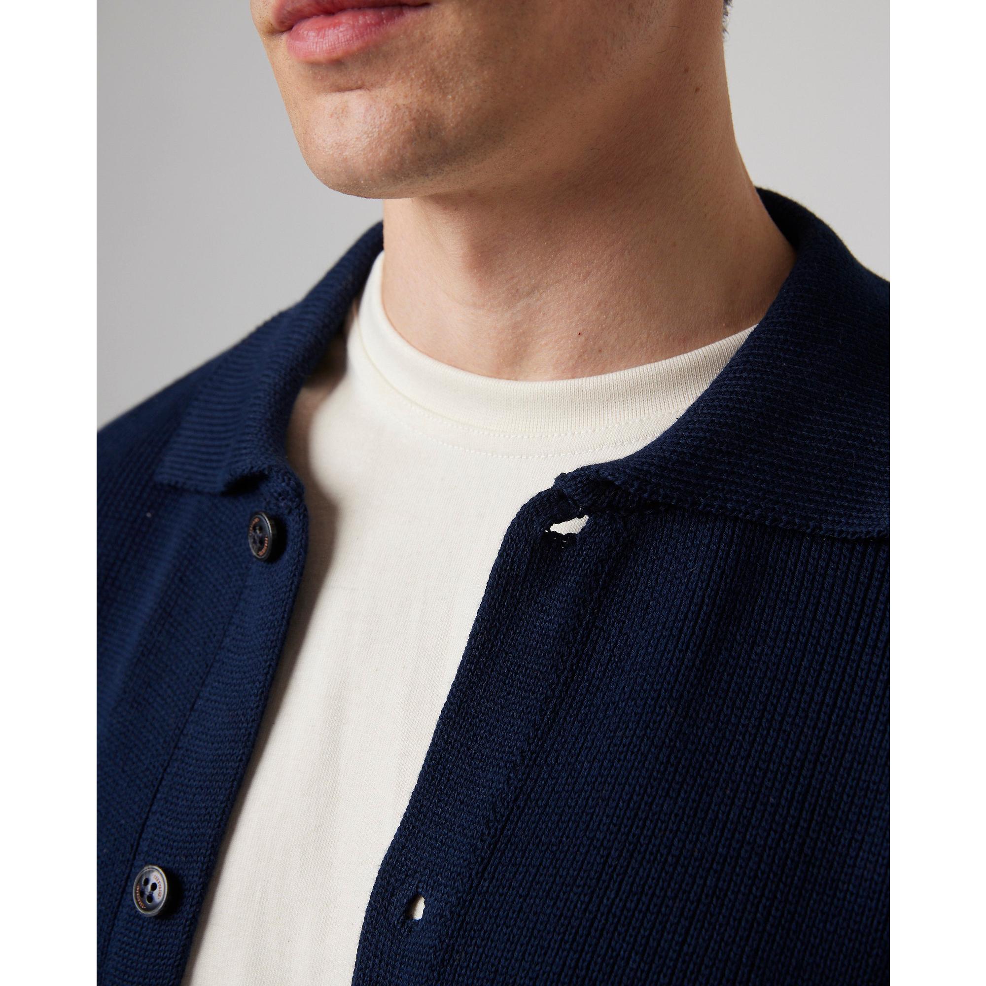 Product image 5 of 8 of Peregrine Men's River Knitted Shacket - Navy